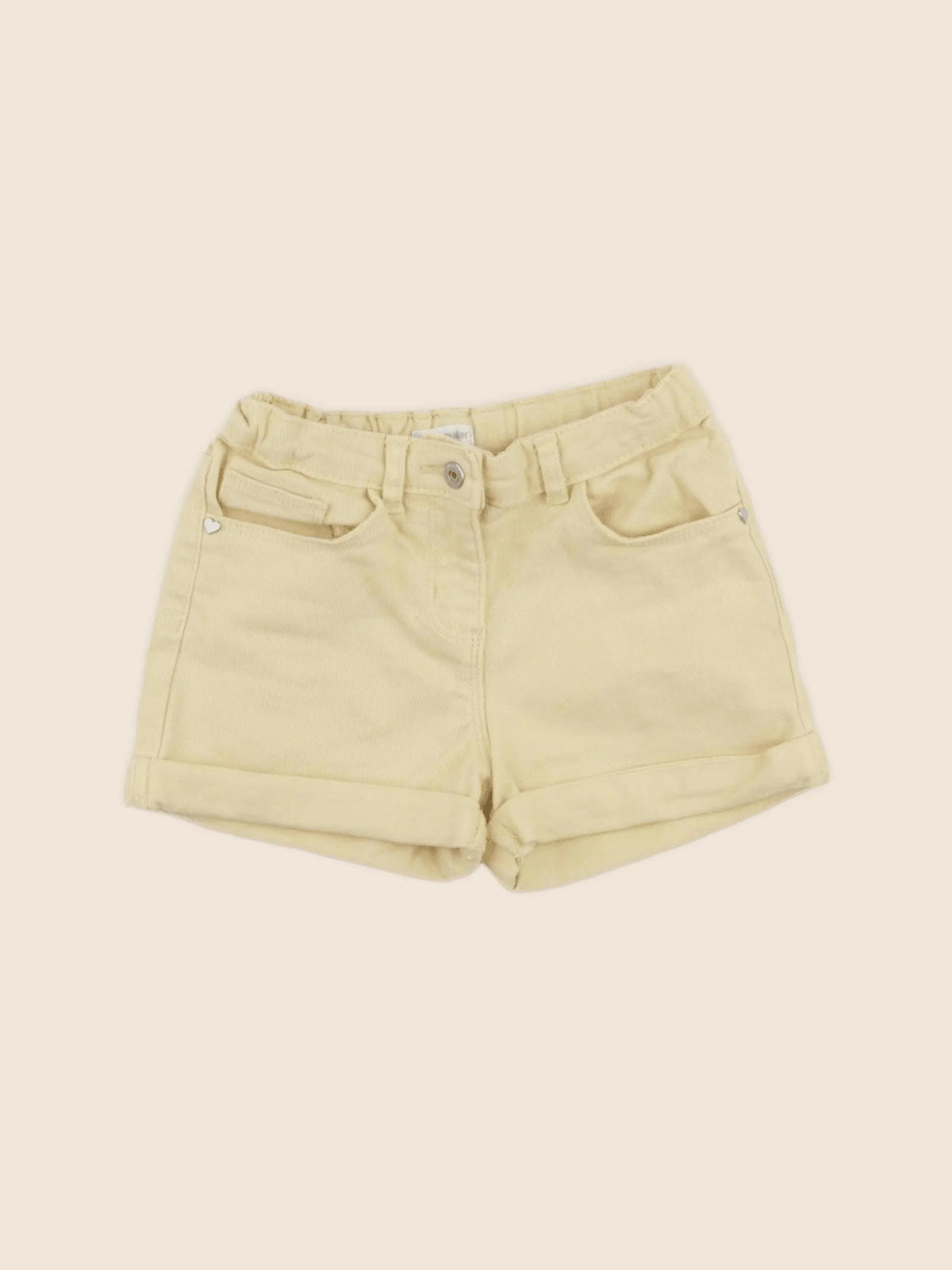 Vertbaudet - short jaune - 7 ans