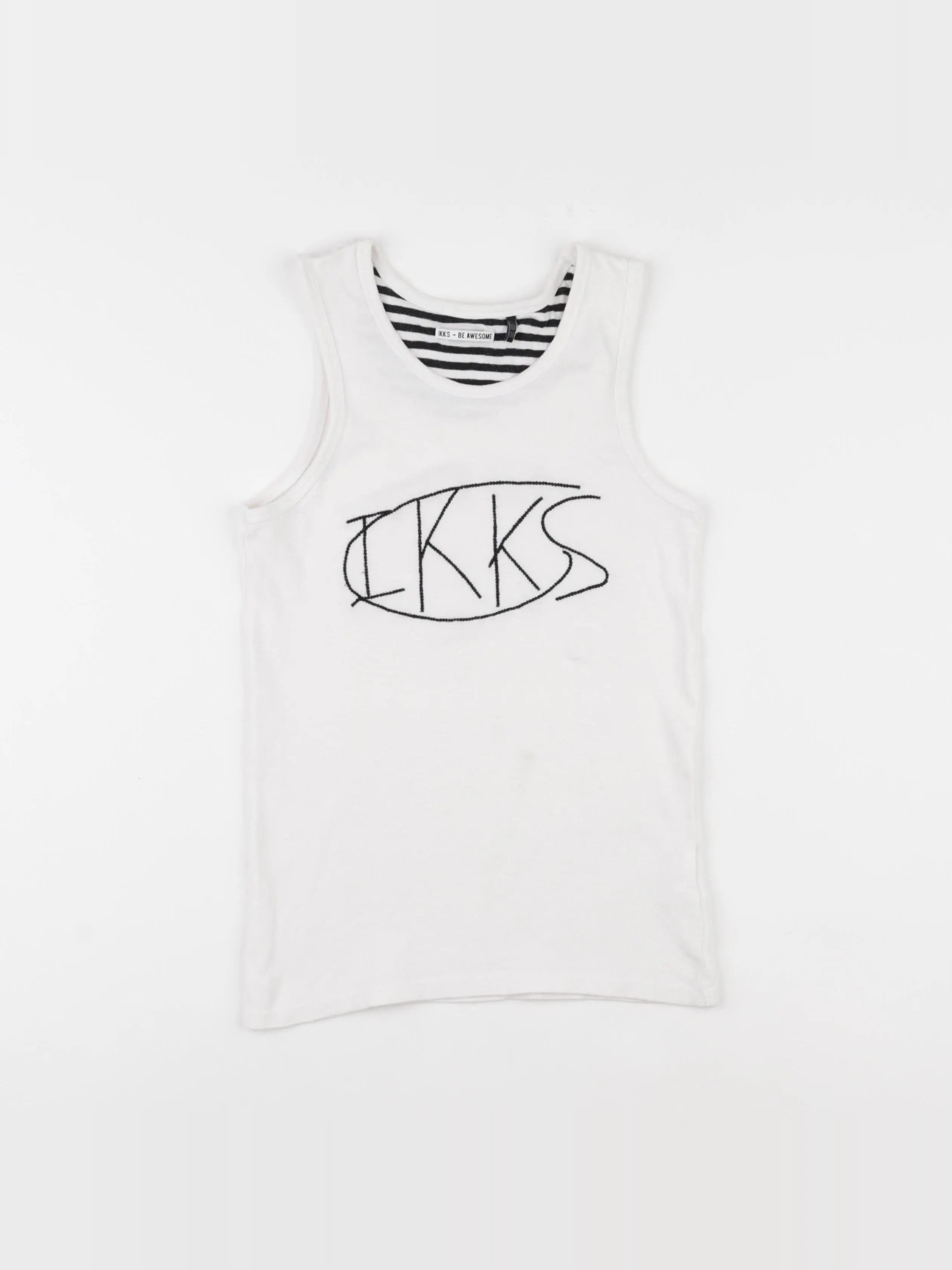 IKKS - débardeur blanc - 10 ans