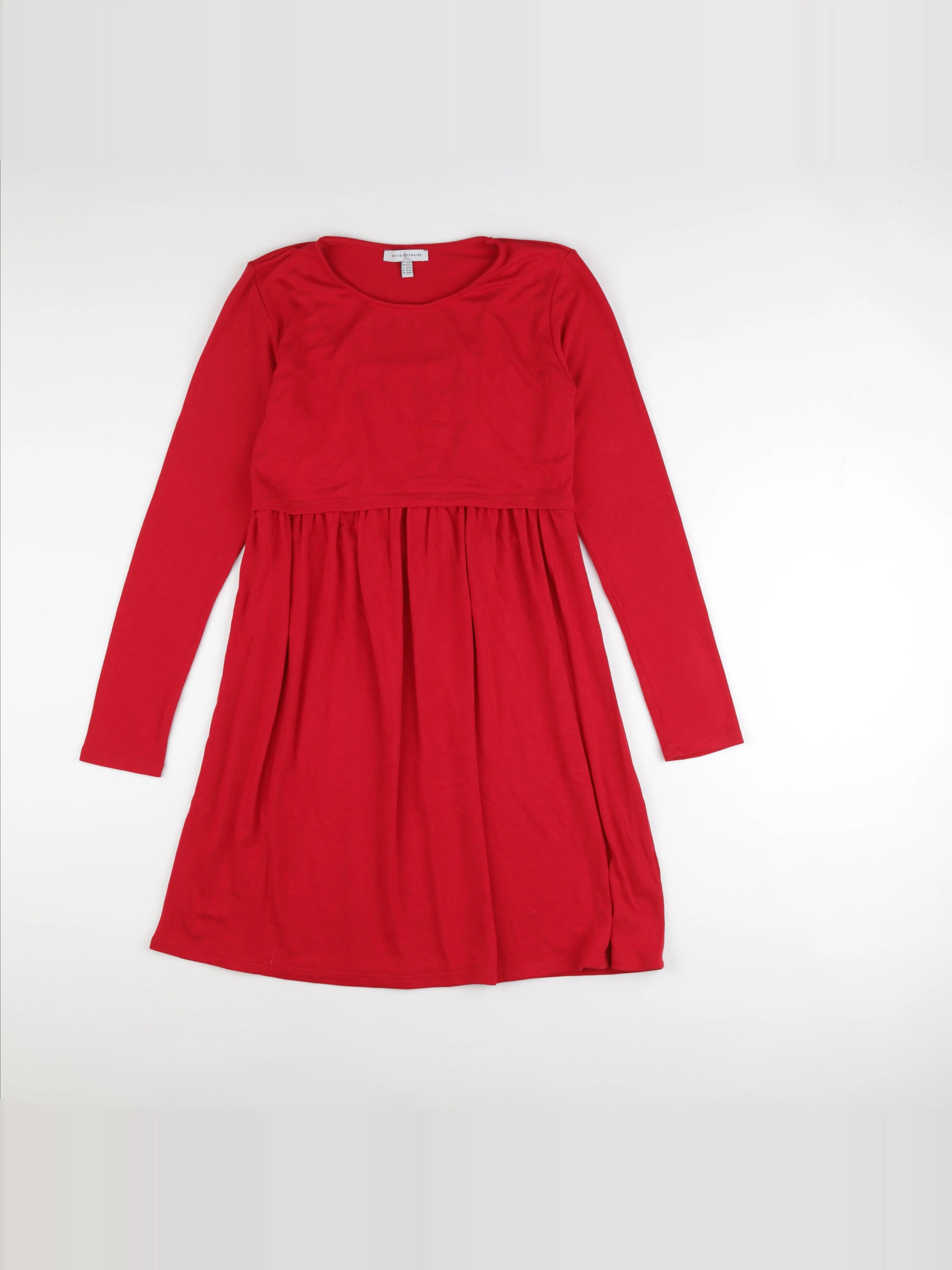 Envie de fraise - robe grossesse rouge - 42 à 44