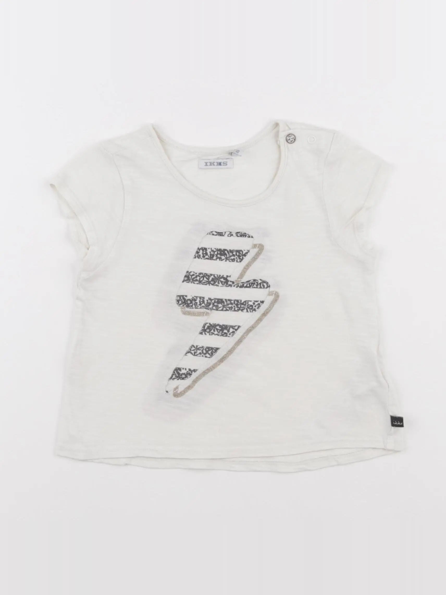 IKKS - tee-shirt blanc - 2 ans