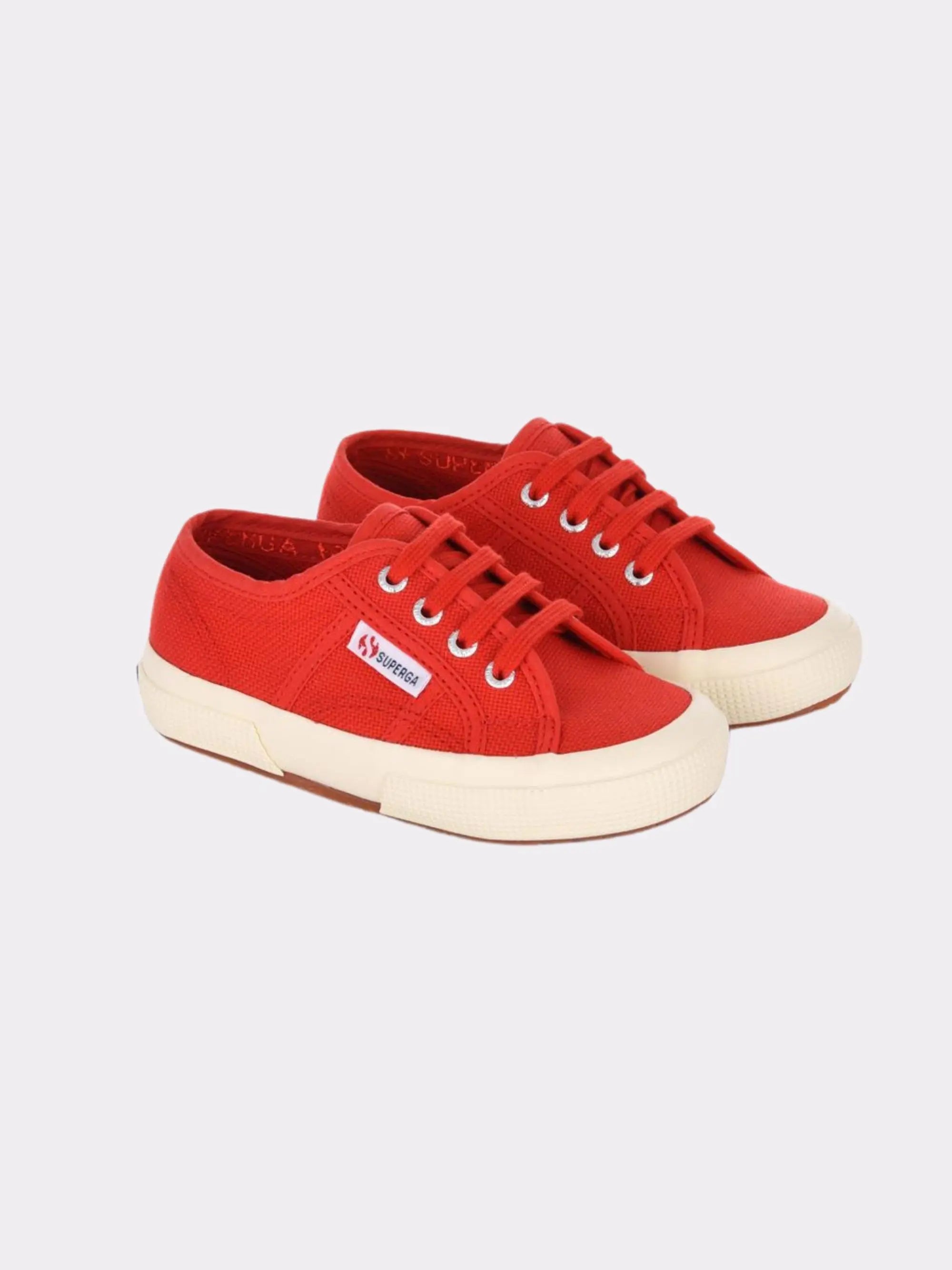 Tennis à lacets rouge