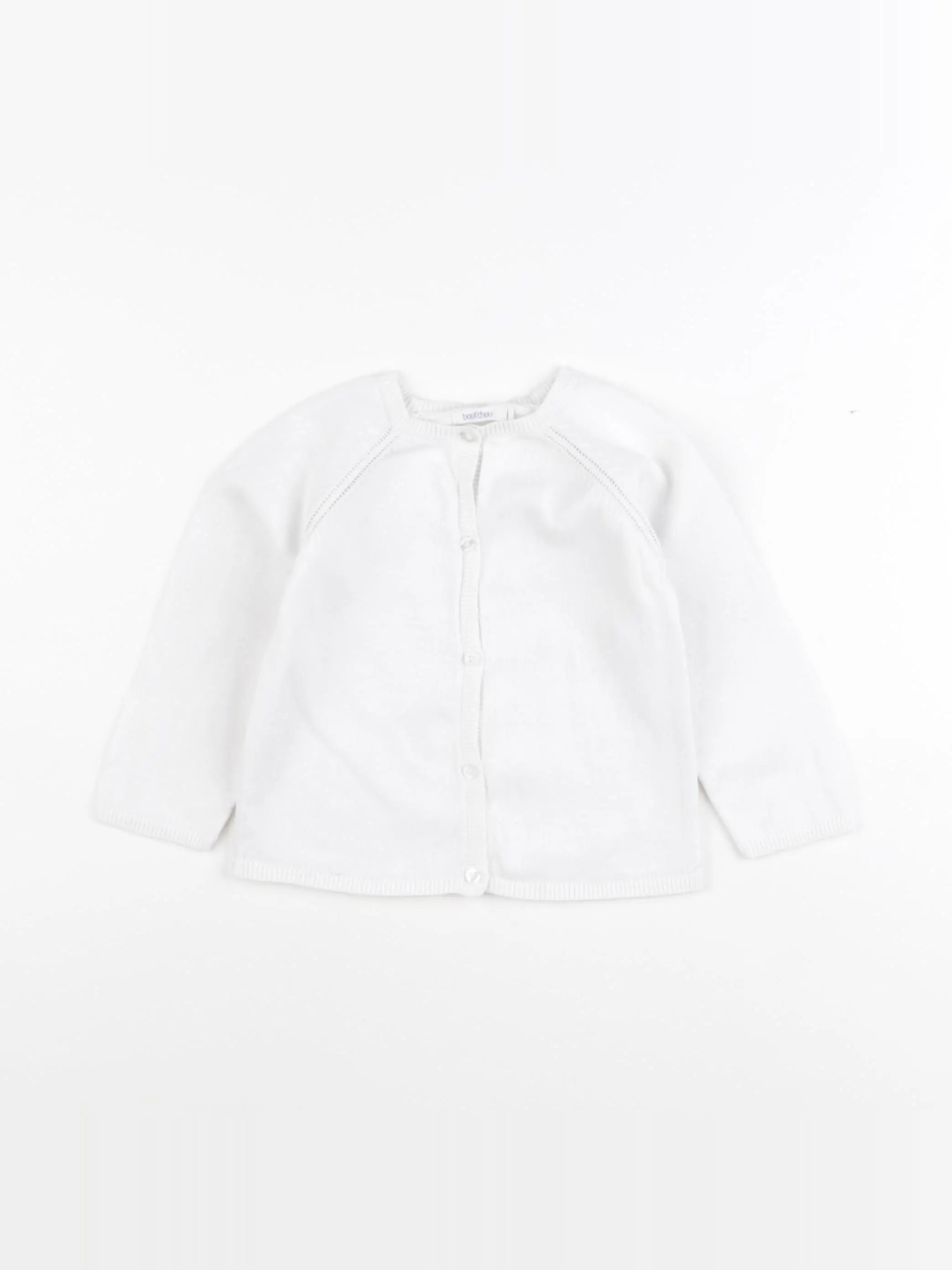 Boutchou - gilet blanc - 18 mois