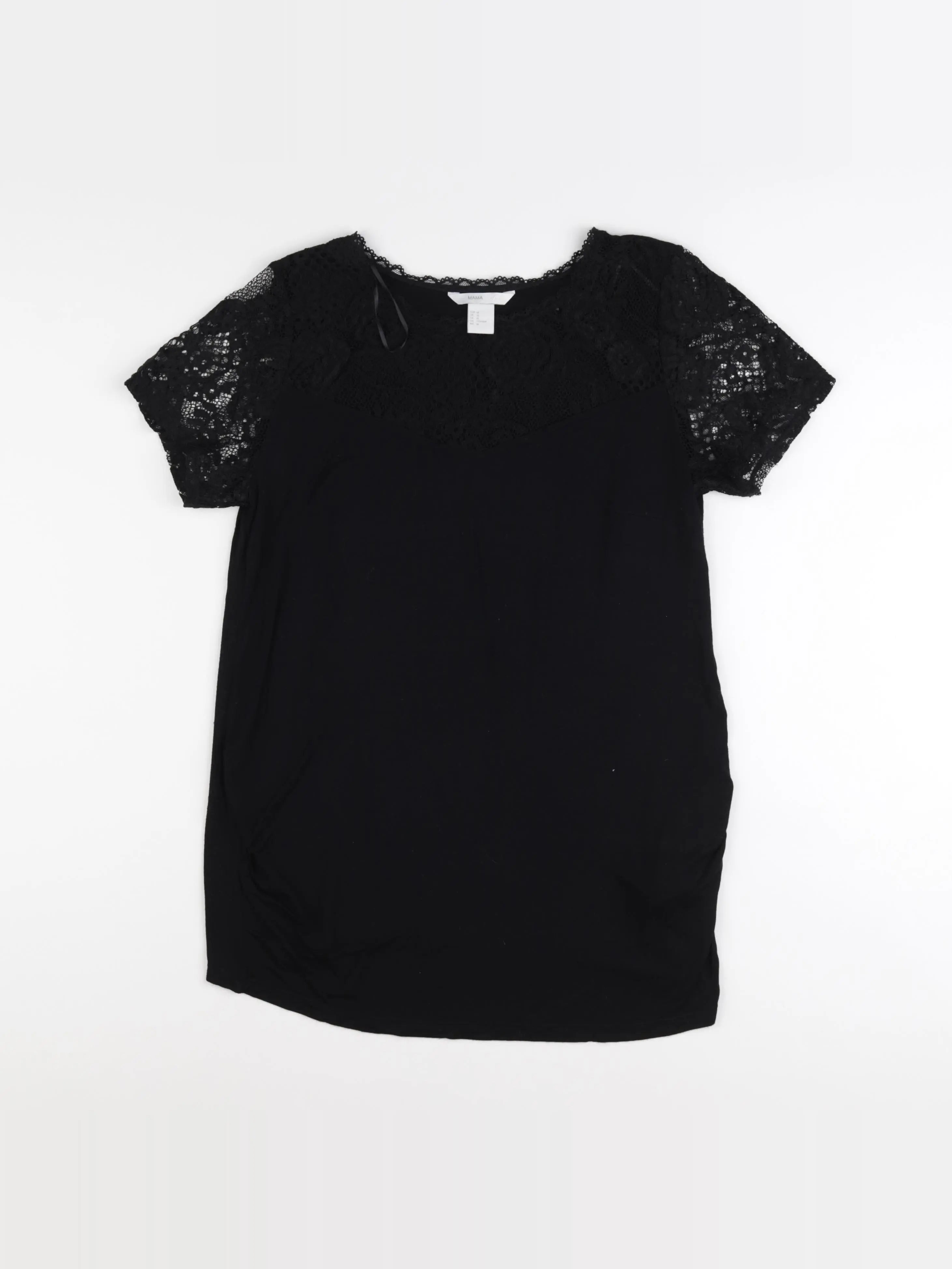 H&M - tee-shirt grossesse noir - m