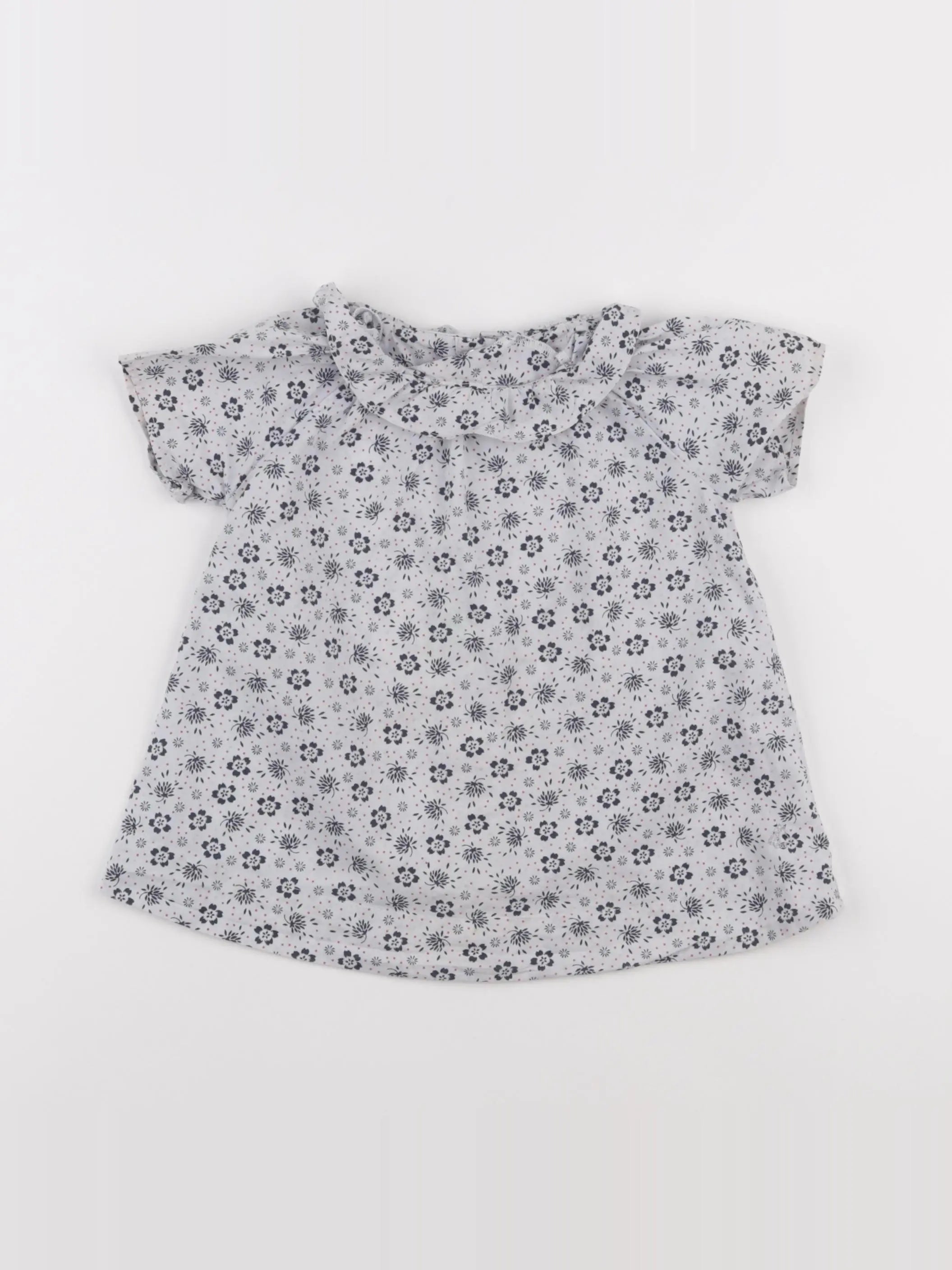 Petit Bateau - blouse blanc - 36 mois