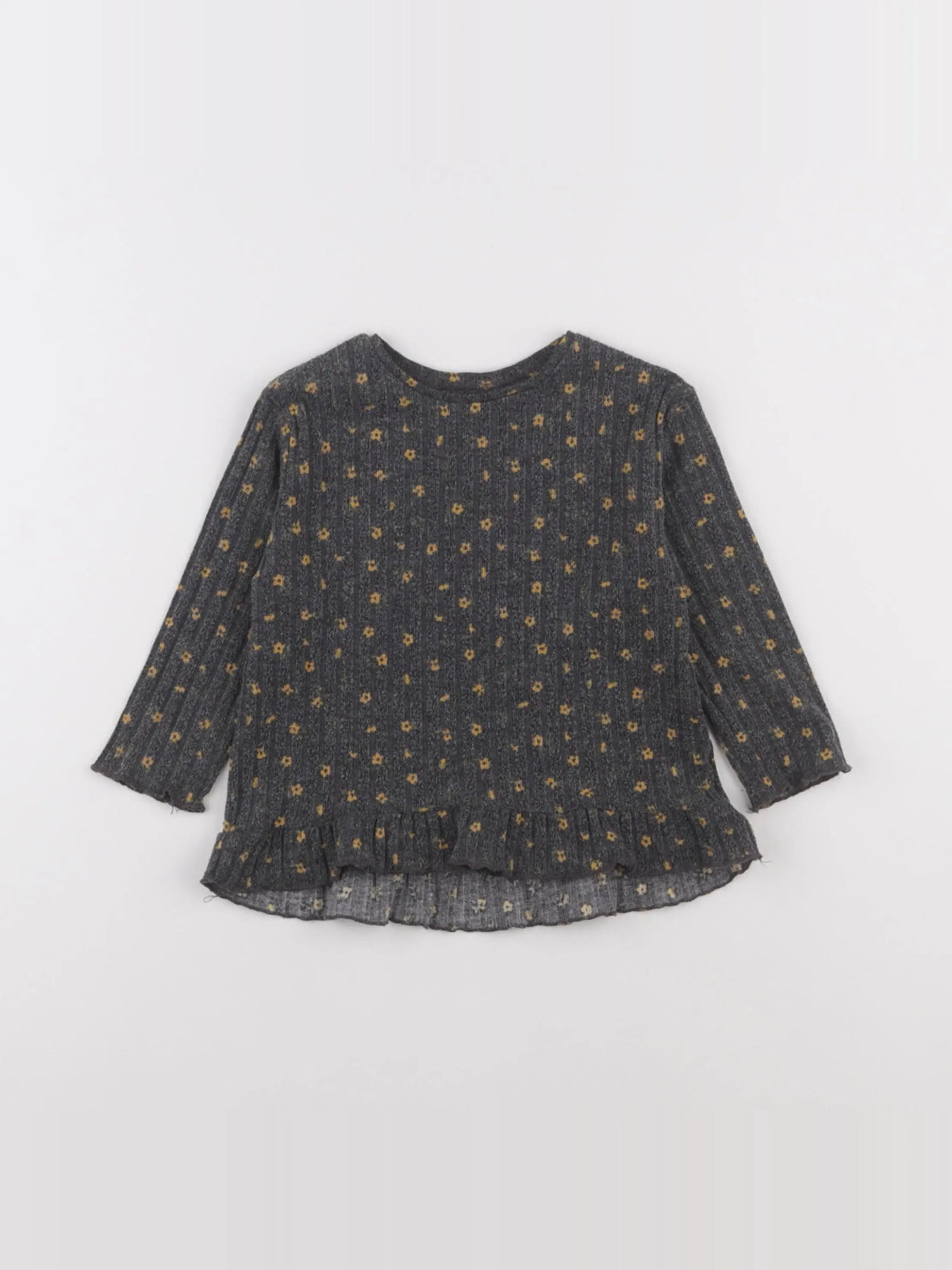 Zara - tee-shirt gris - 9/12 mois