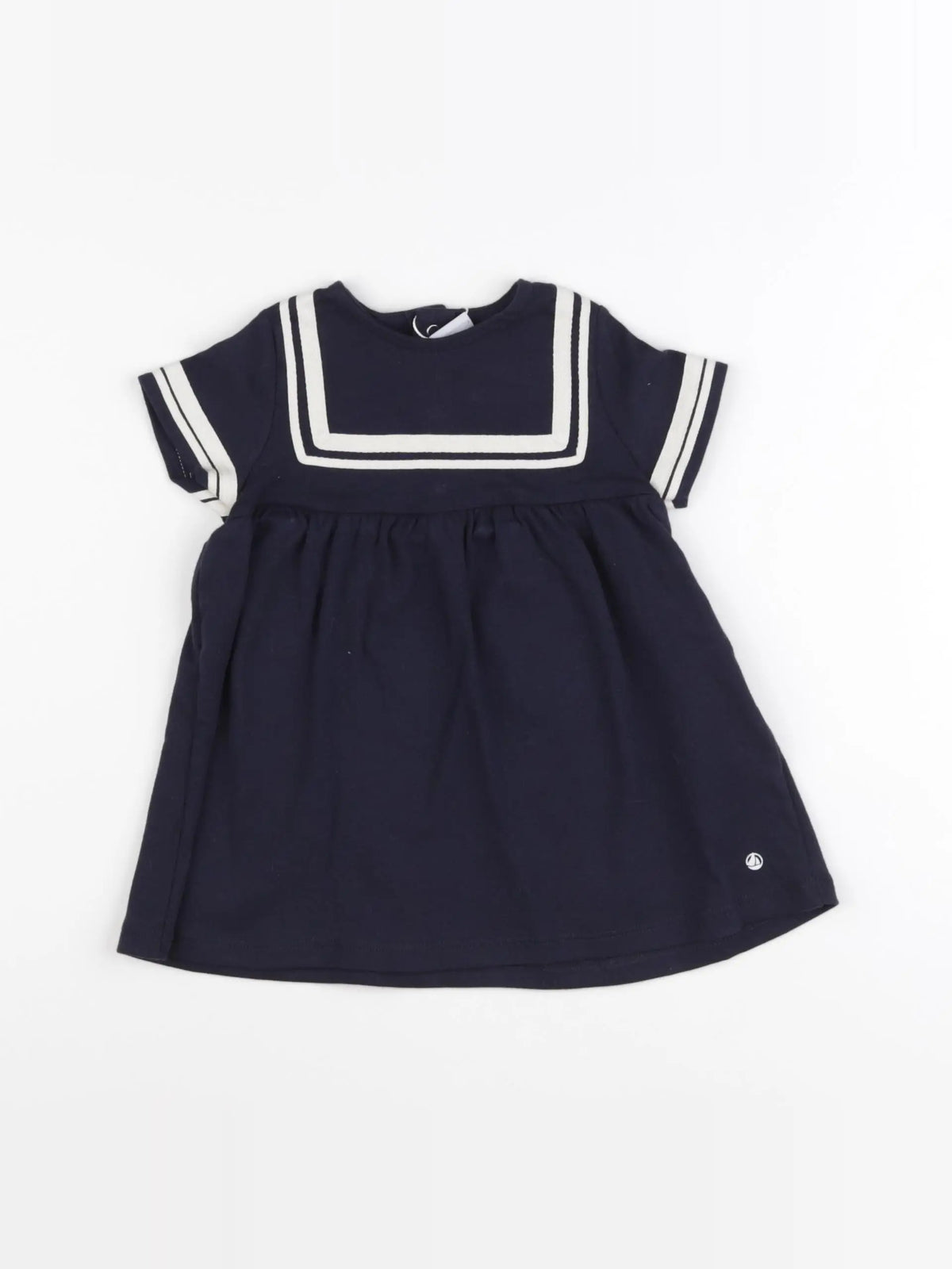 Petit Bateau - robe bleu - 6 mois