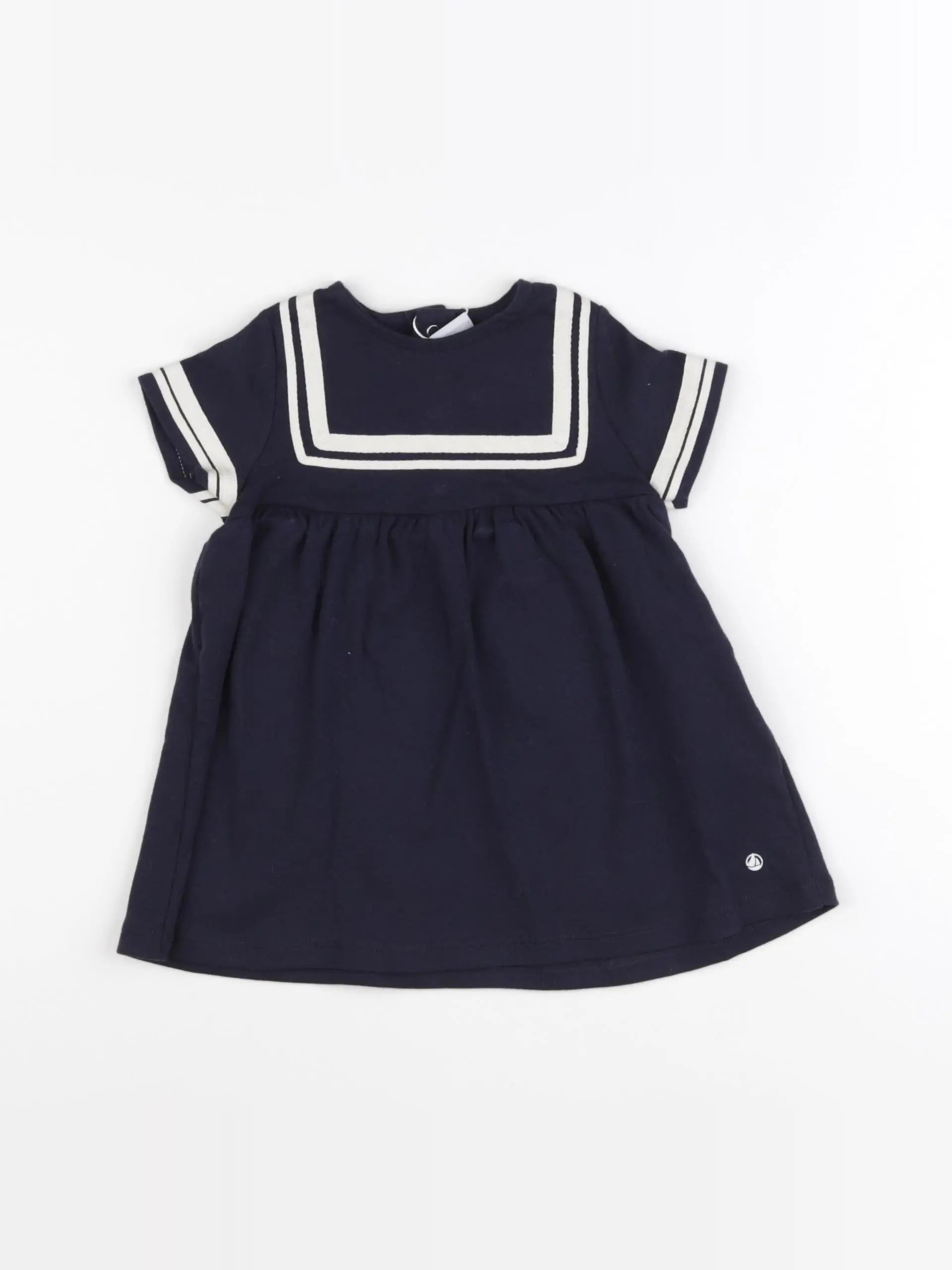 Petit Bateau - robe bleu - 6 mois