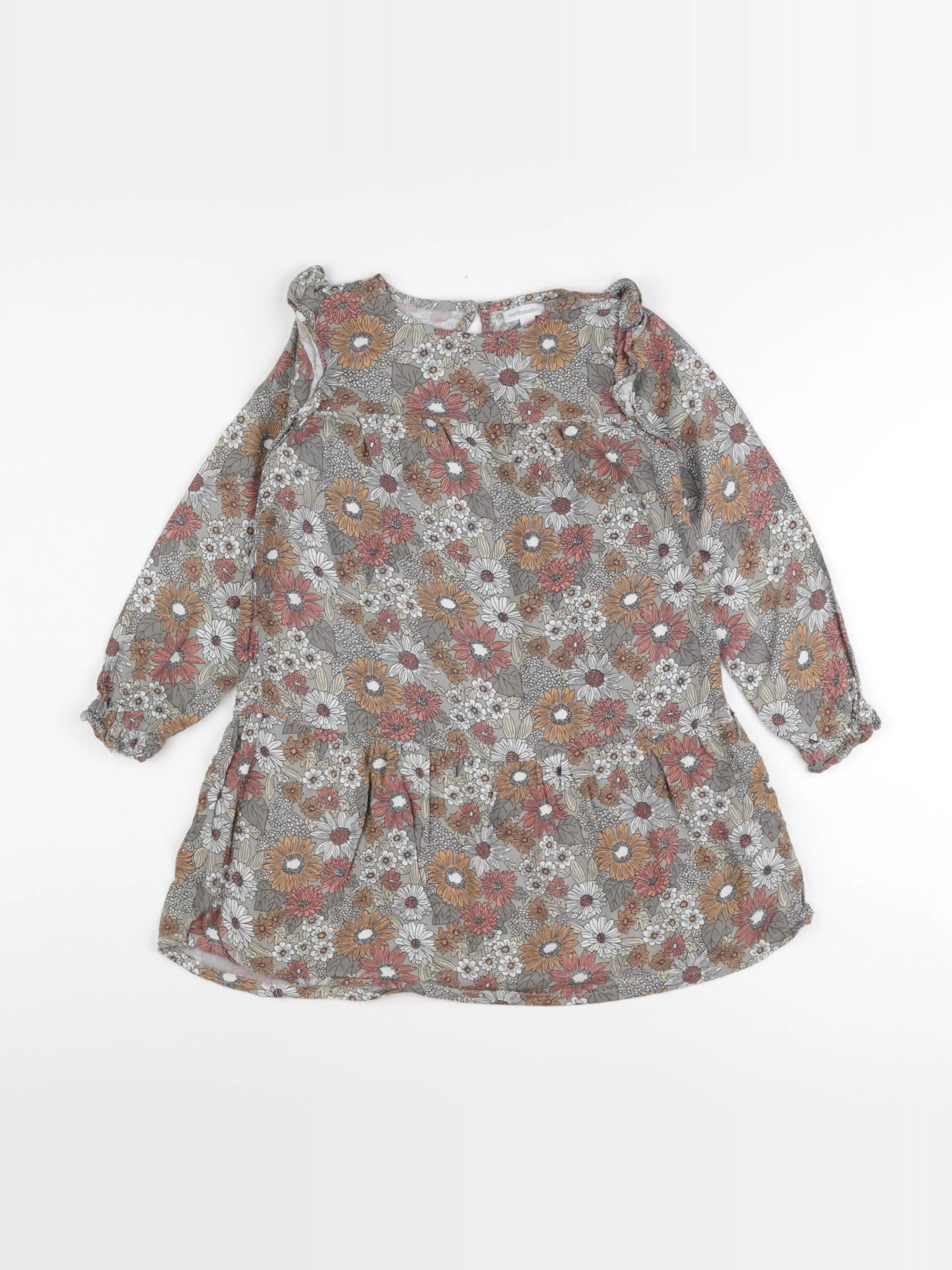 Vertbaudet - robe vert - 6 ans