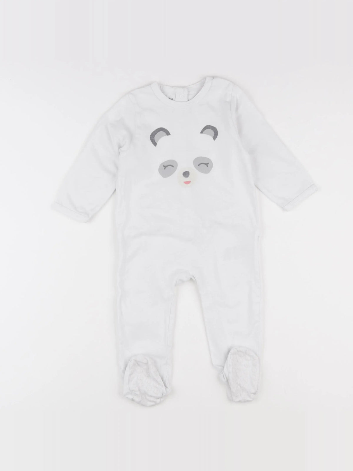 Vertbaudet - pyjama coton blanc - 12 mois