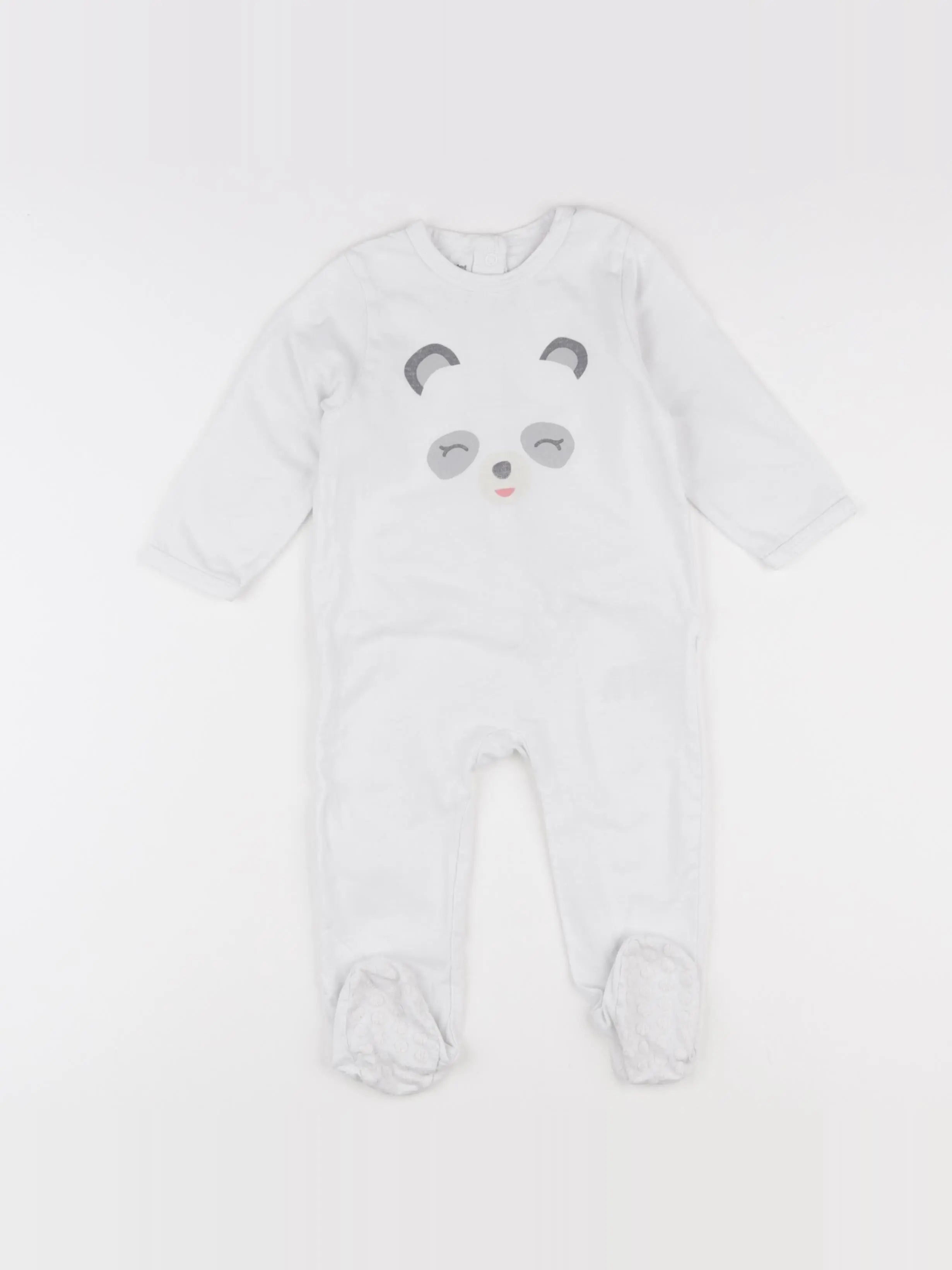 Vertbaudet - pyjama coton blanc - 12 mois