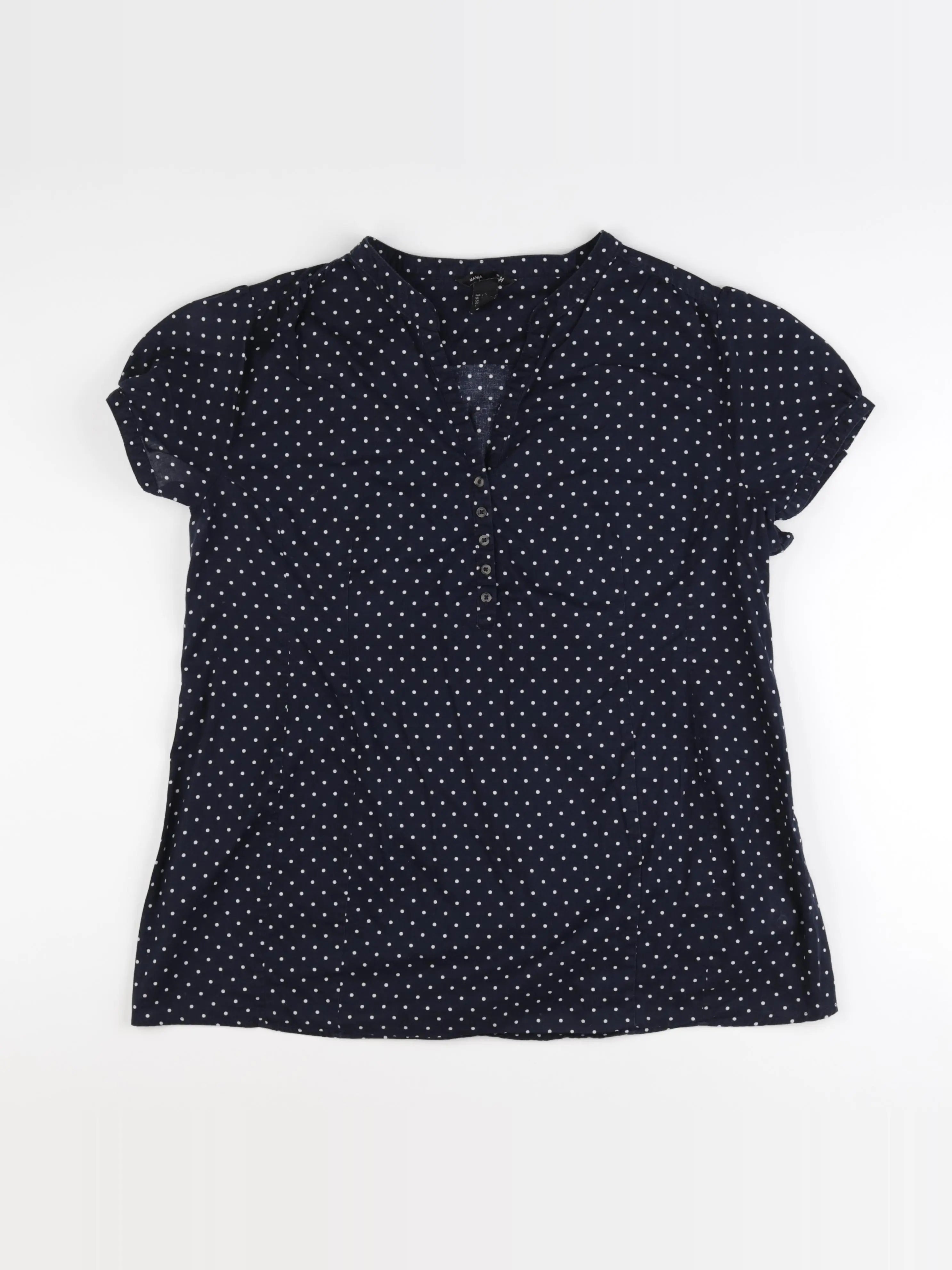 H&M - blouse grossesse bleu - l