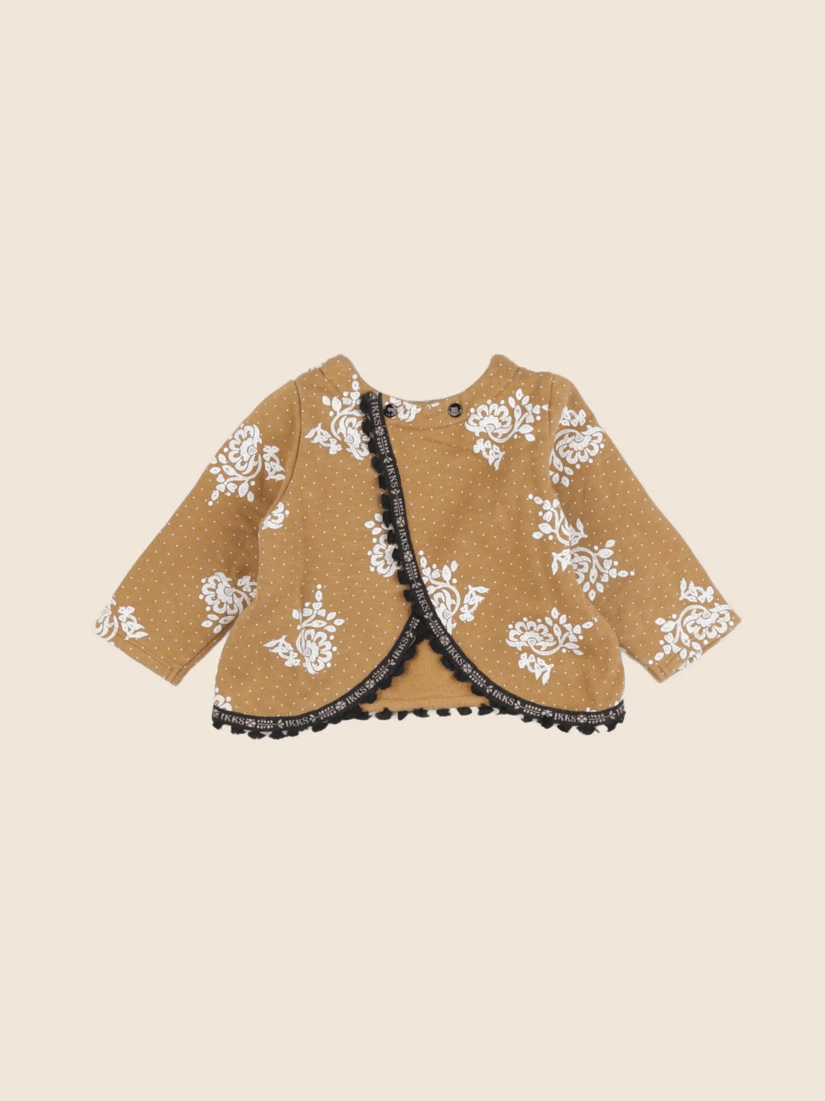 IKKS - sweat marron - 6 mois