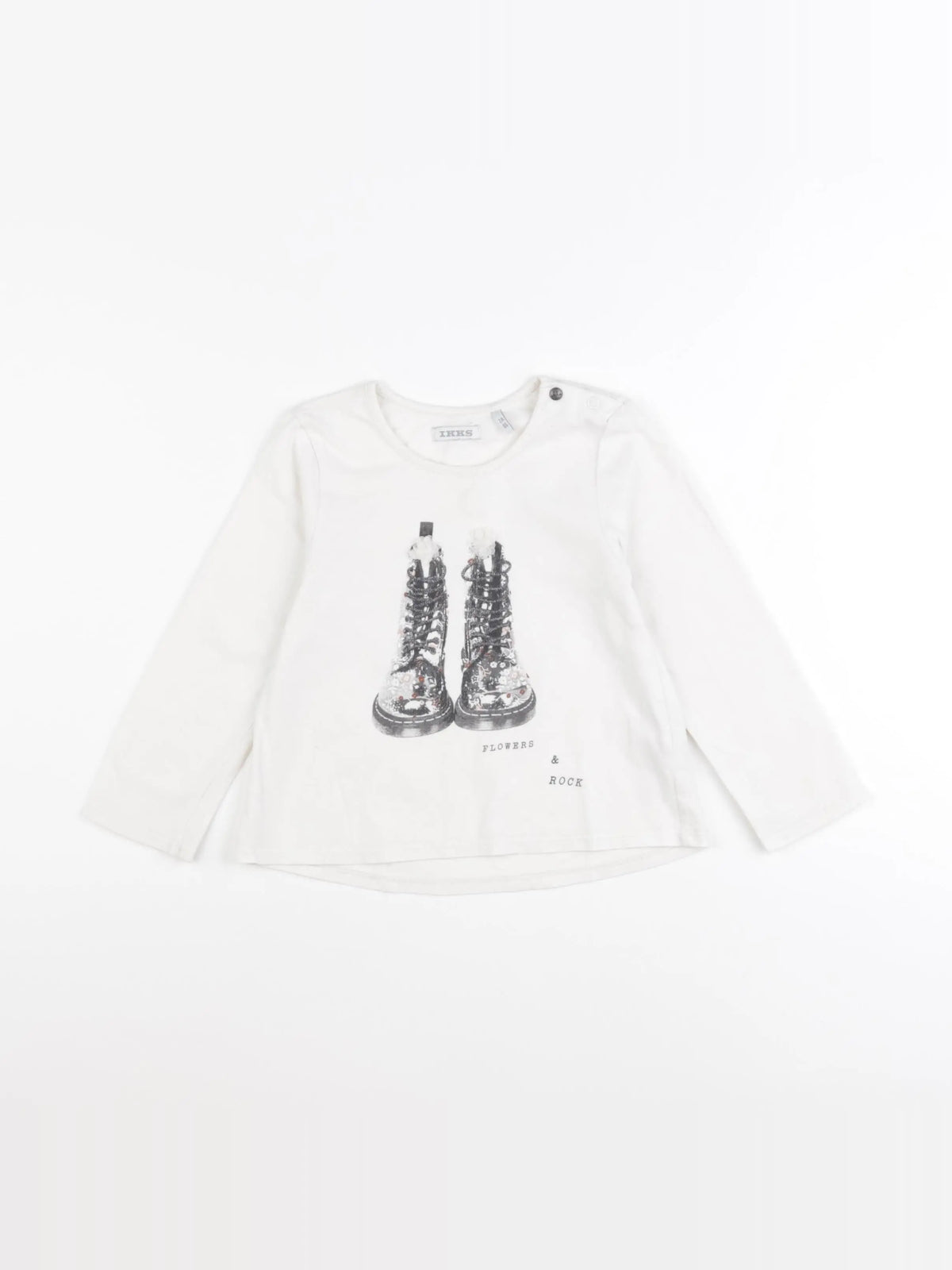 IKKS - tee-shirt beige - 2 ans