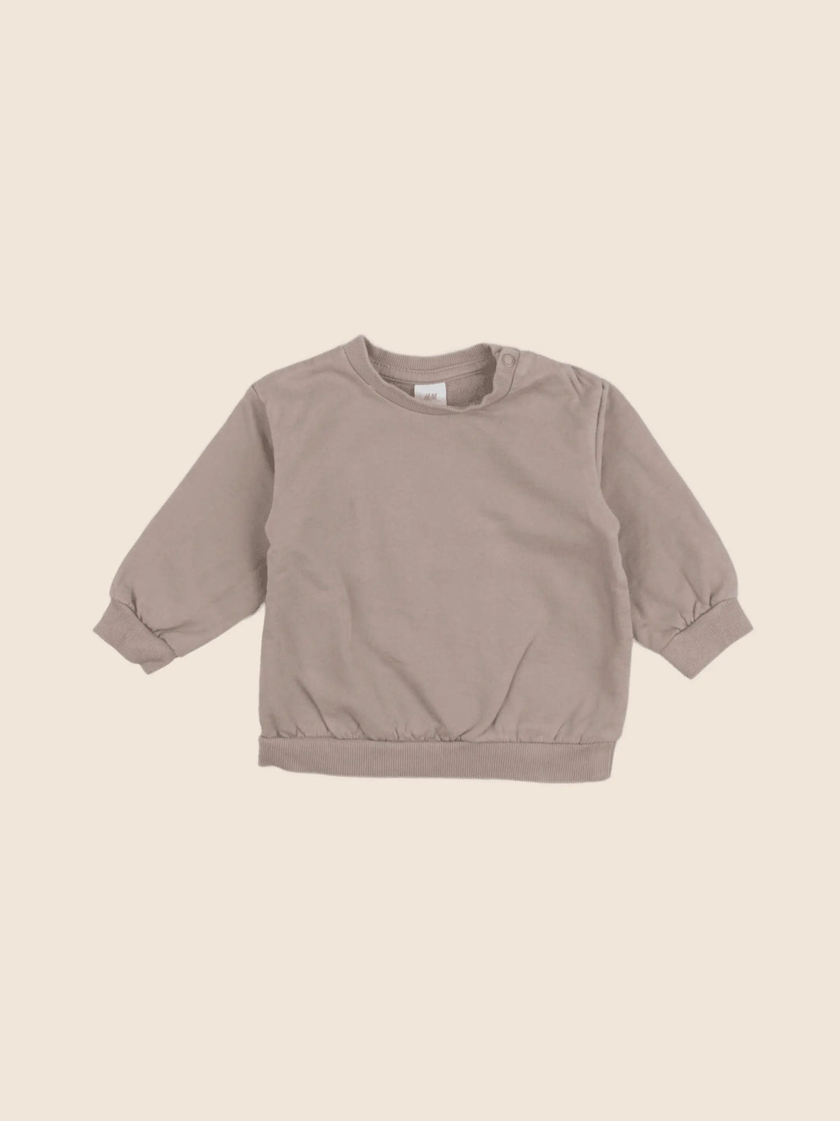 H&M - sweat marron - 6/9 mois