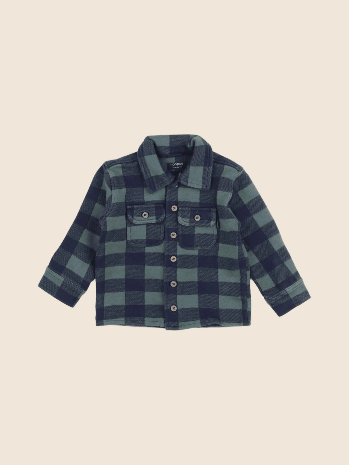 Noppies - chemise vert - 6/9 mois
