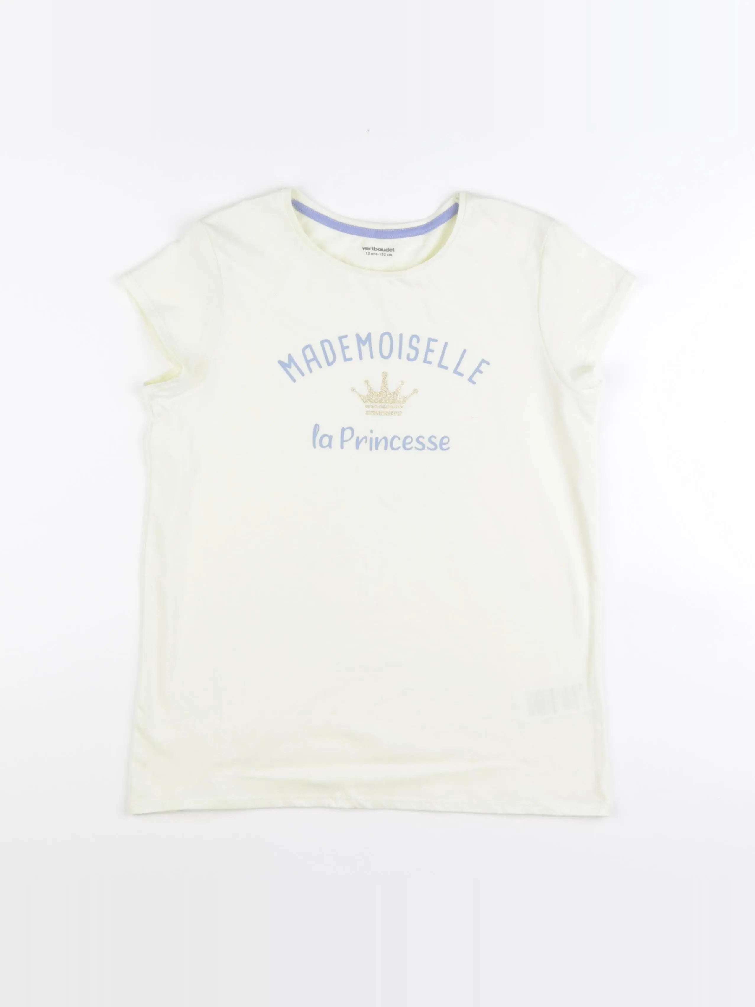 Vertbaudet - tee-shirt jaune - 12 ans