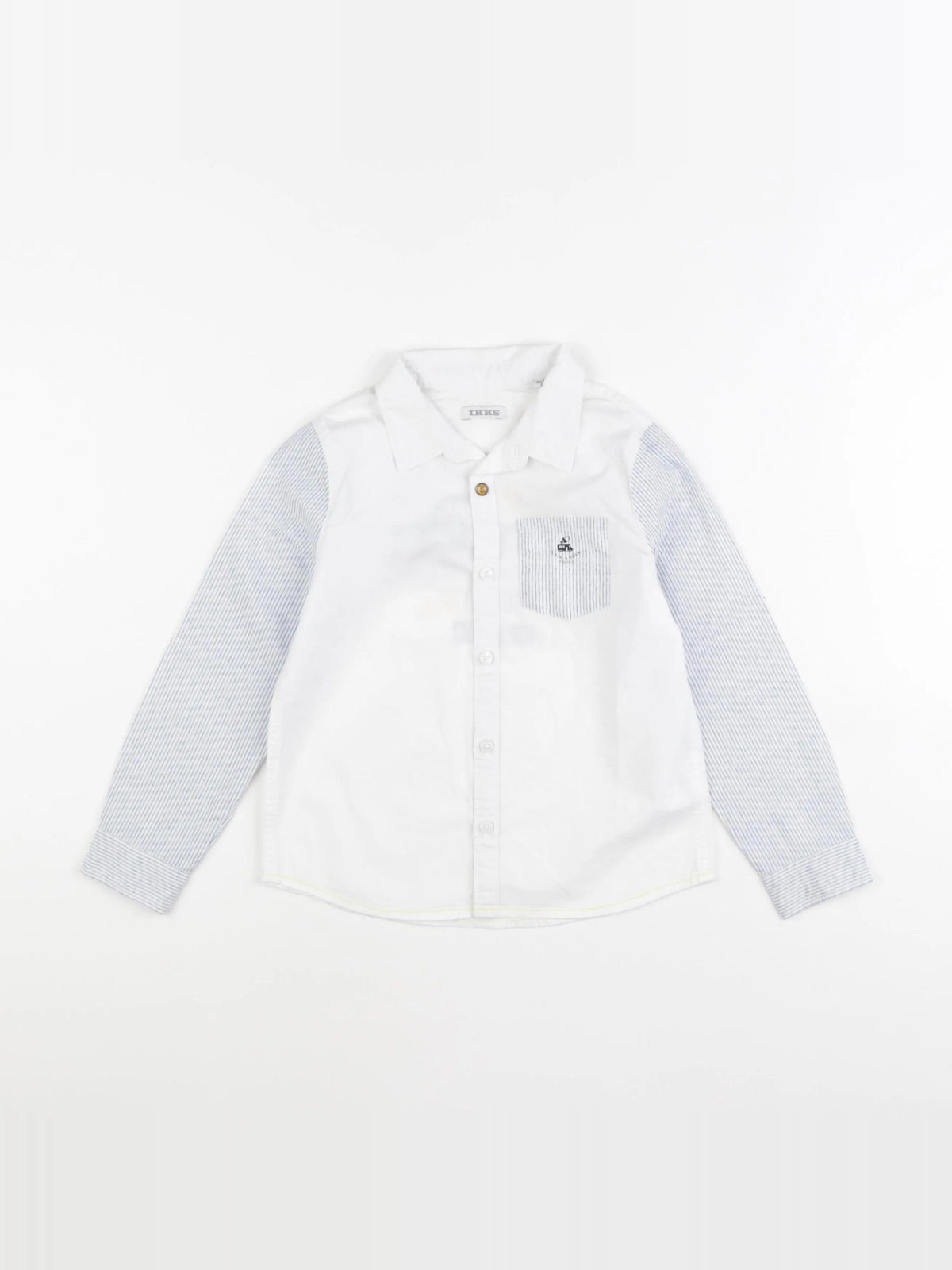 IKKS - chemise imprimé au dos bleu - 4 ans