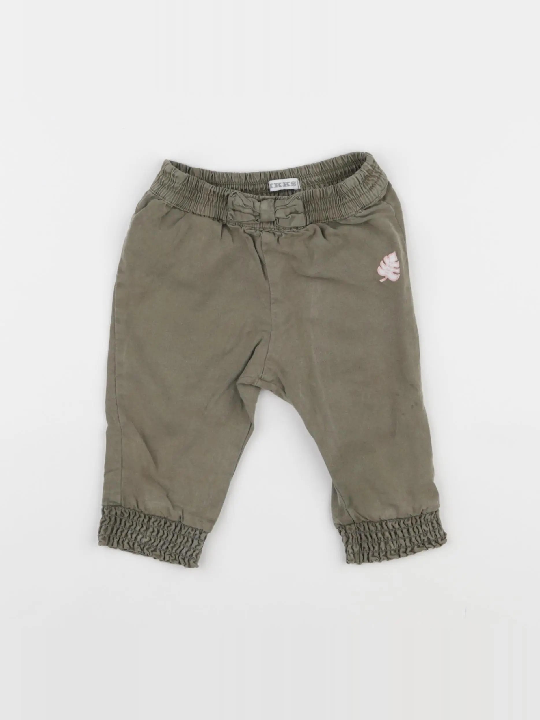 IKKS - pantalon vert - 6 mois