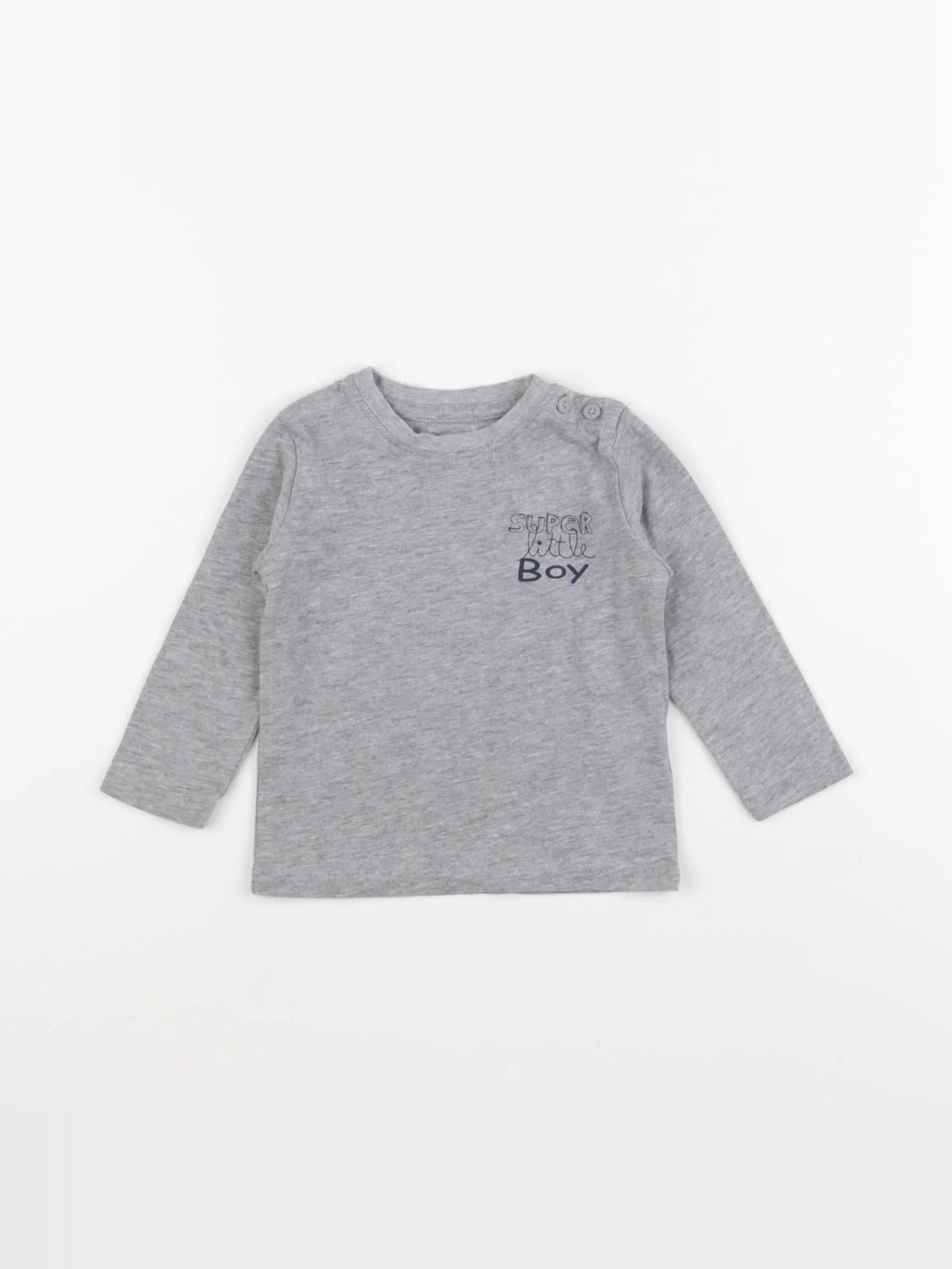 Vertbaudet - tee-shirt gris - 9 mois