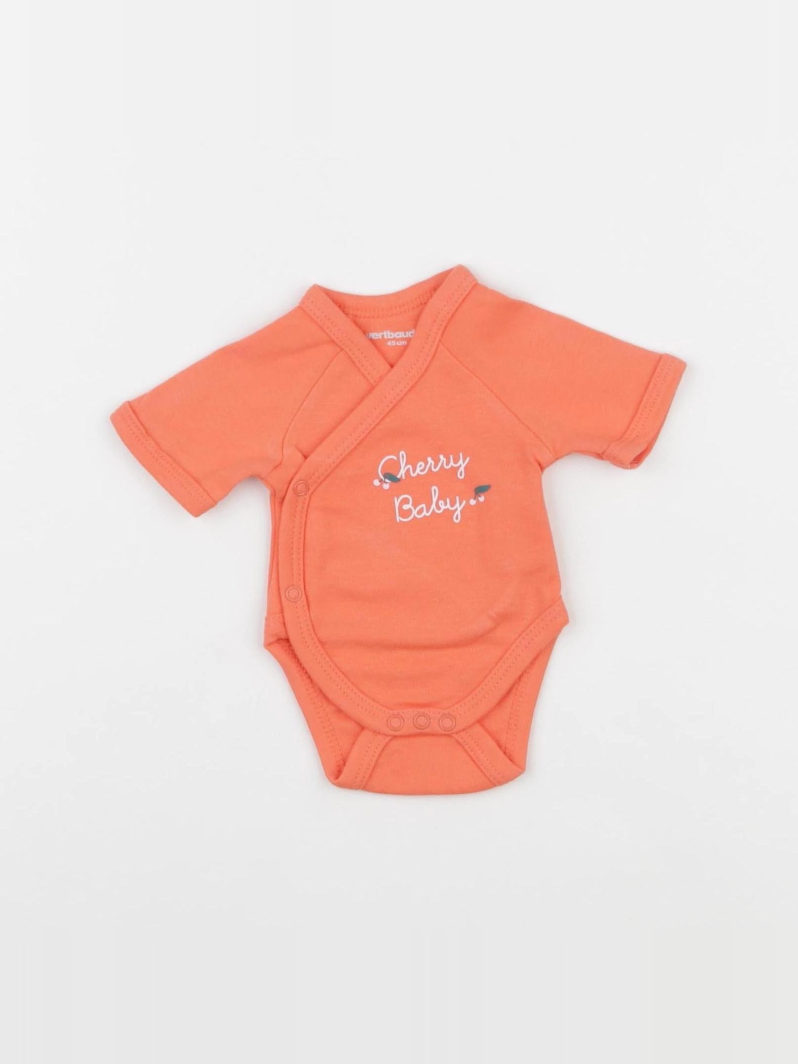 Vertbaudet - body orange - Prématuré