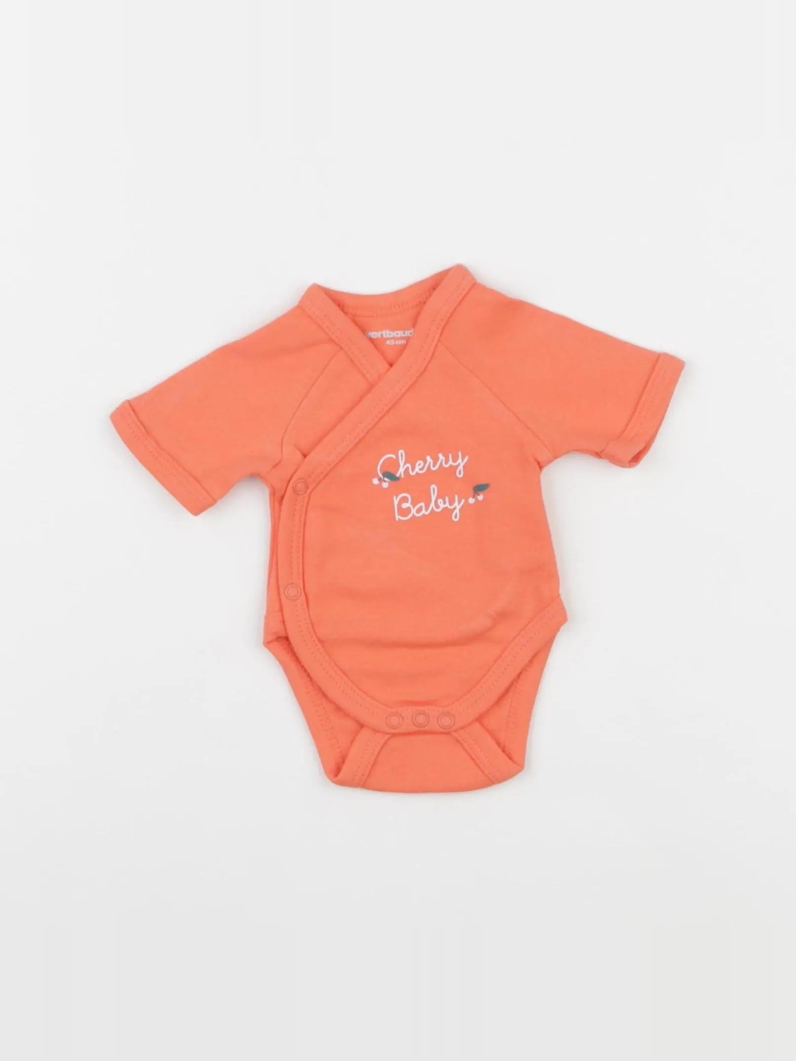 Vertbaudet - body orange - Prématuré
