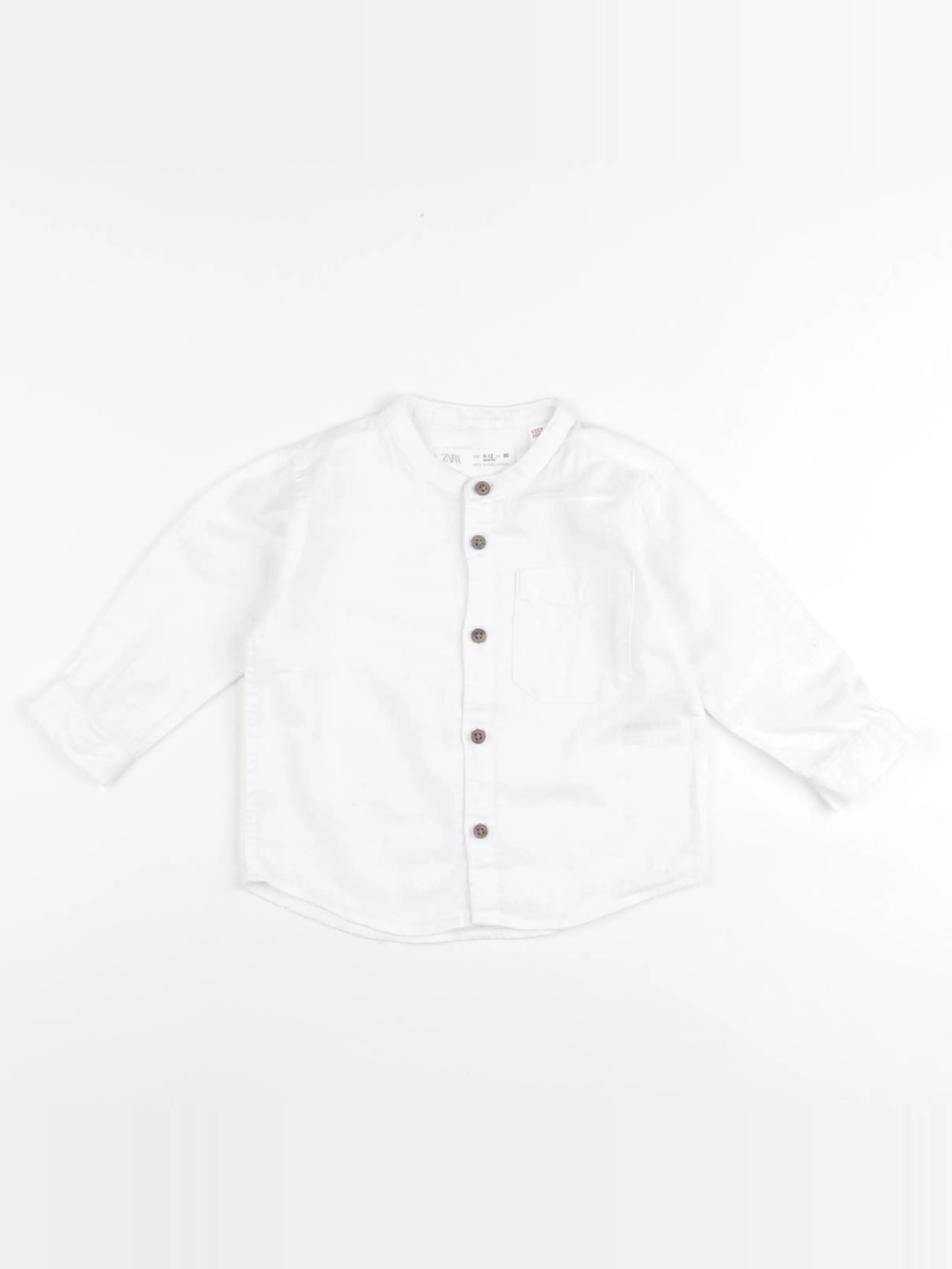 Zara - chemise blanc - 9/12 mois