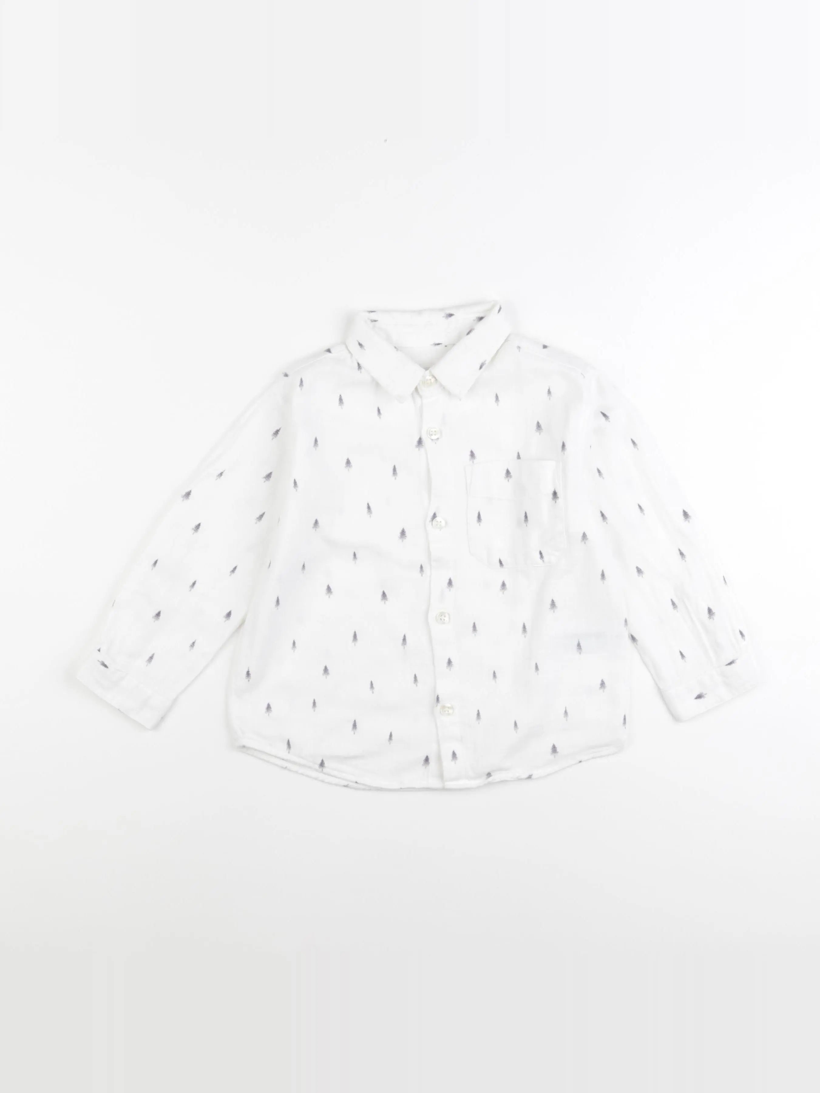 Zara - chemise blanc - 2/3 ans
