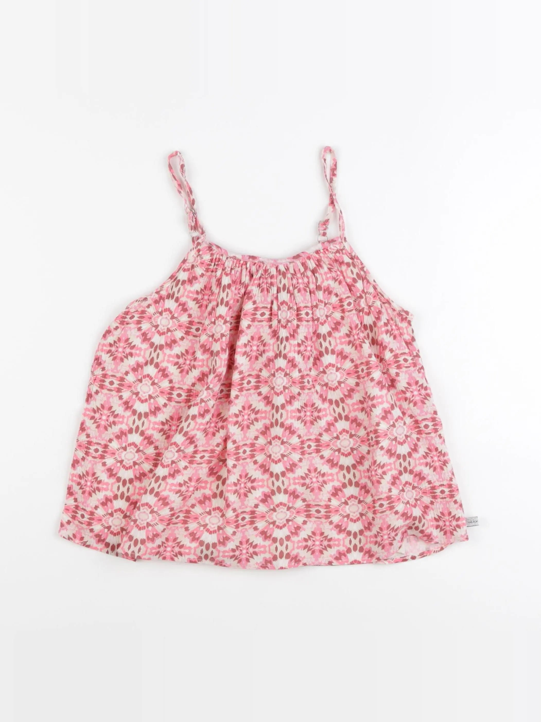 IKKS - blouse blanc, rose - 10 ans