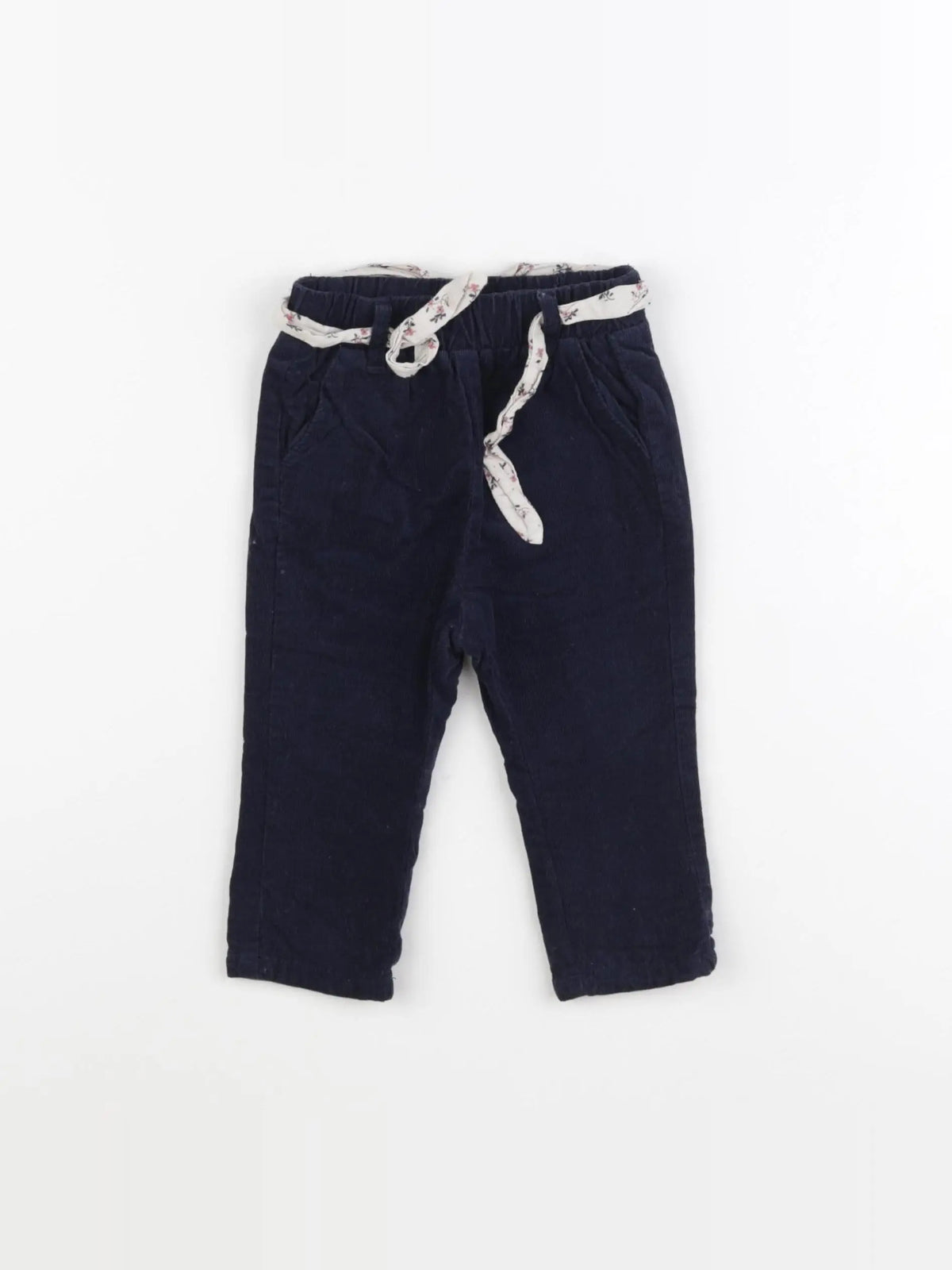 Vertbaudet - pantalon bleu - 6 mois
