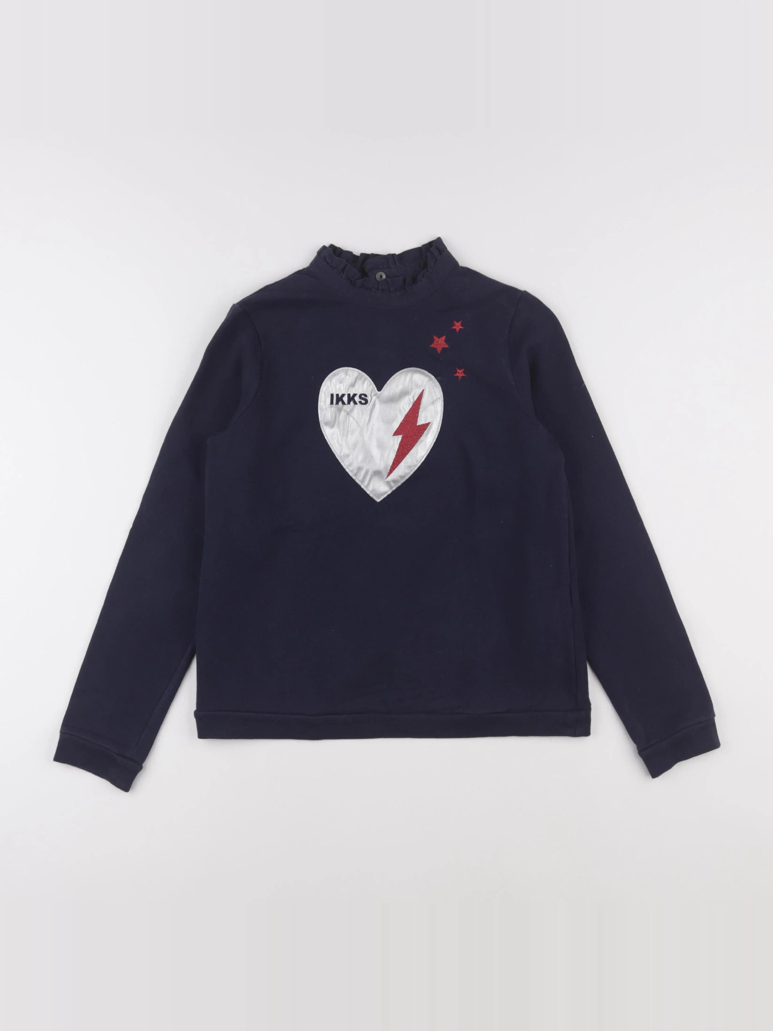 IKKS - sweat bleu - 12 ans