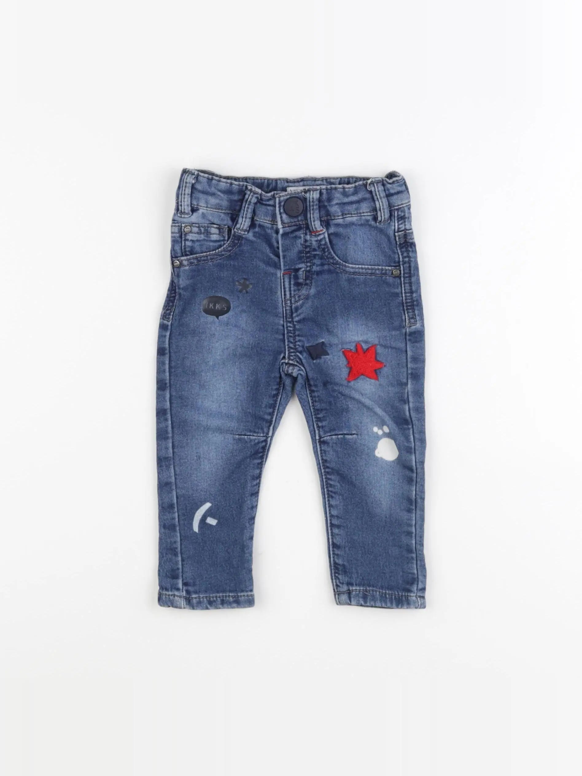 IKKS - jean bleu - 9 mois