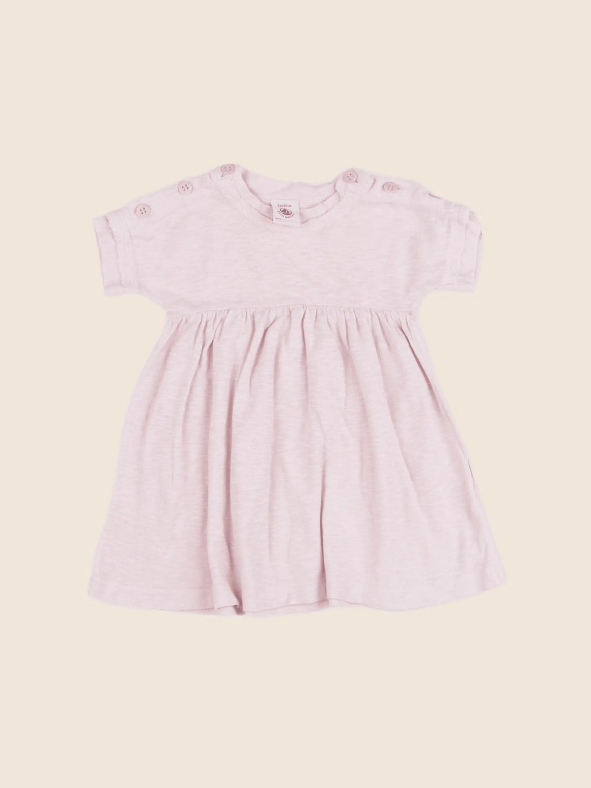 Petit Bateau - robe rose - 3 mois
