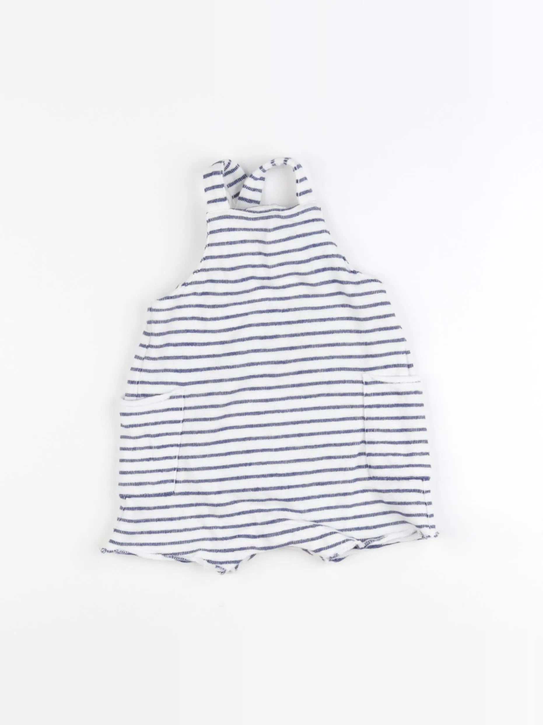 Boutchou - combinaison bleu, blanc - 9 mois