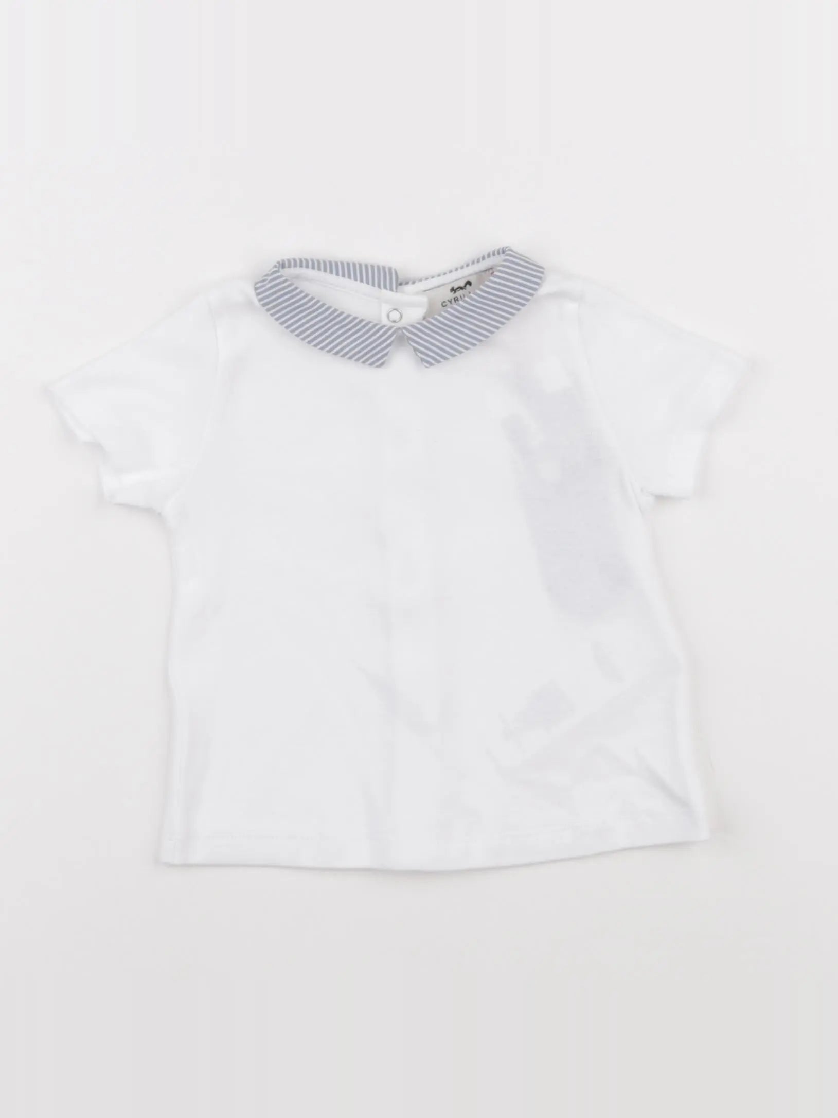 Cyrillus - polo blanc - 9 mois