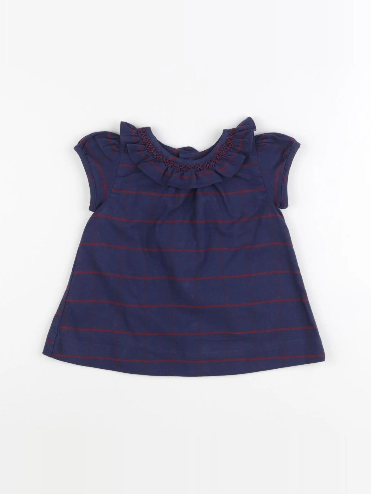 Gocco - robe bleu, rouge - 9/12 mois