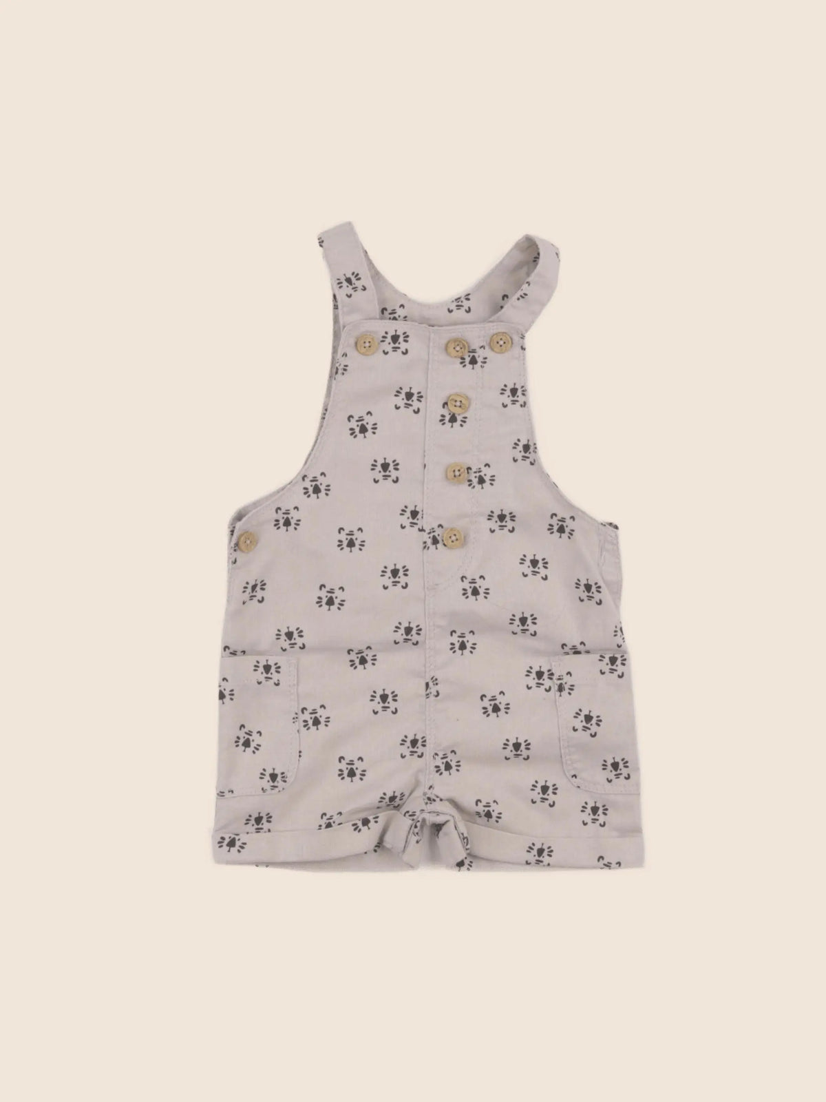 Vertbaudet - salopette beige - 12 mois