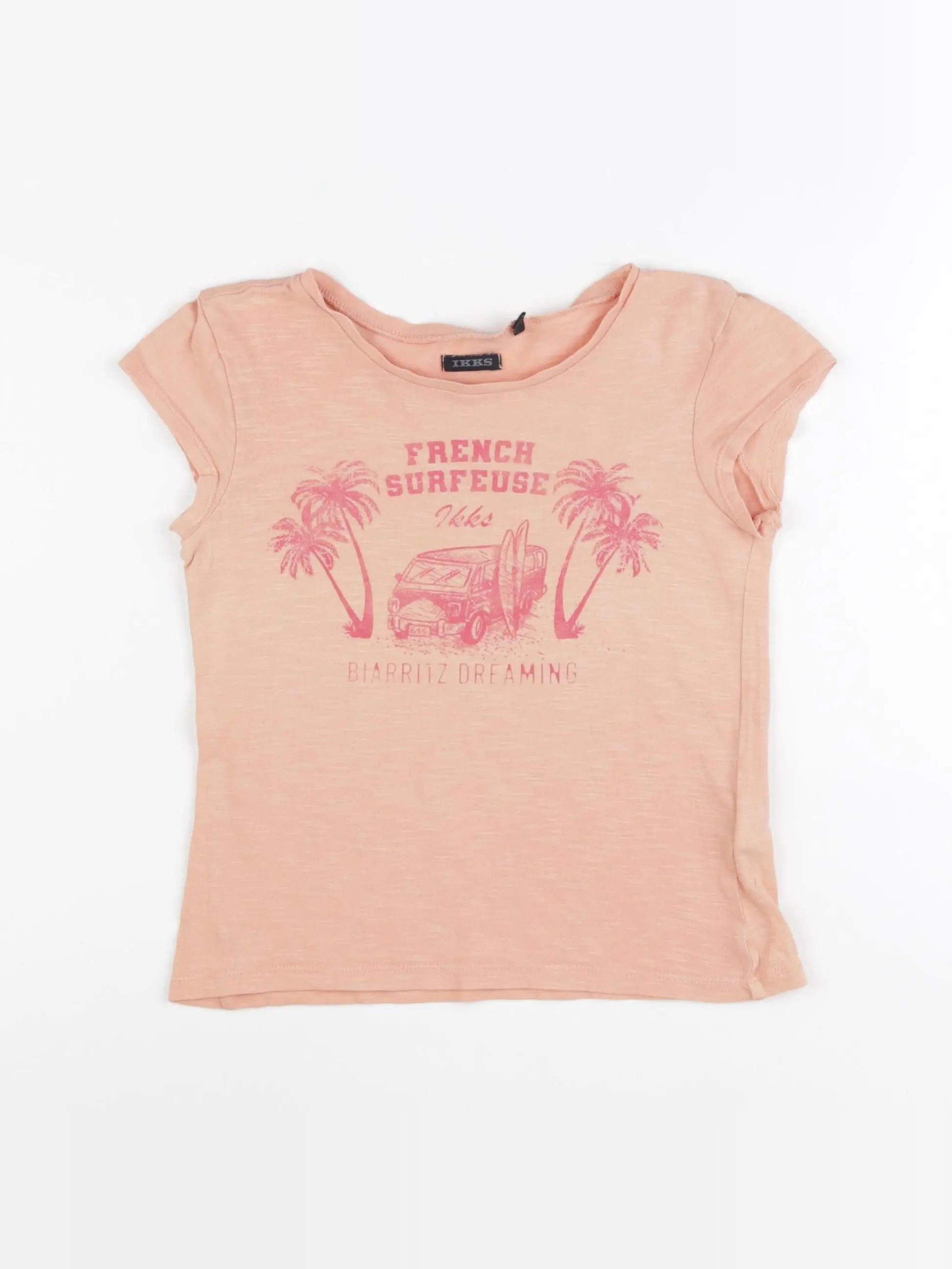 IKKS - tee-shirt orange - 6 ans