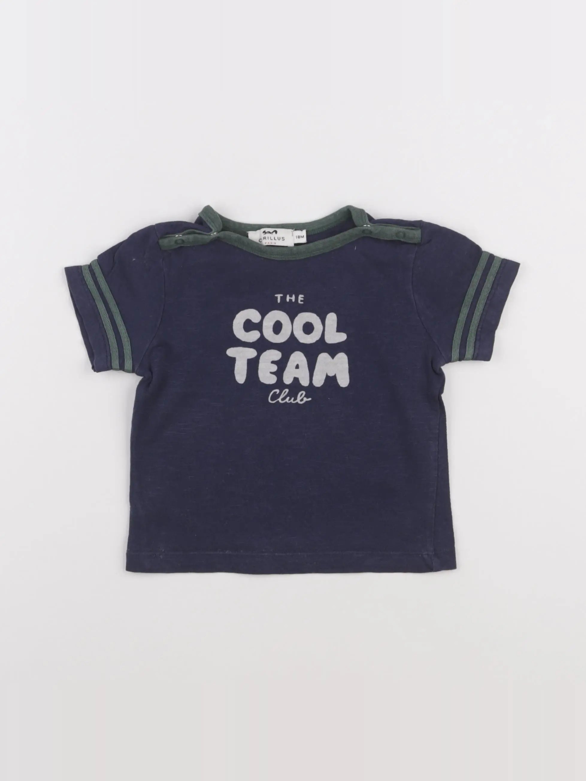 Cyrillus - tee-shirt bleu - 18 mois