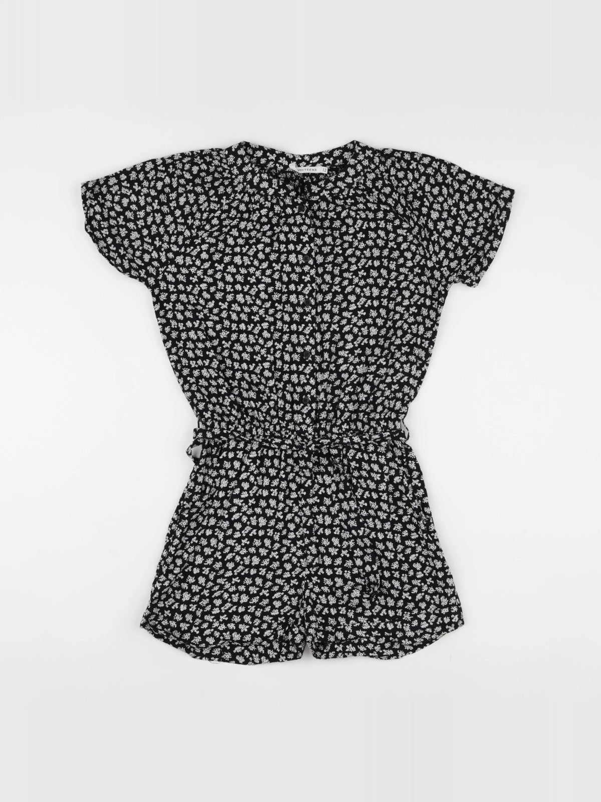 Monoprix - combinaison blanc, noir - 12 ans