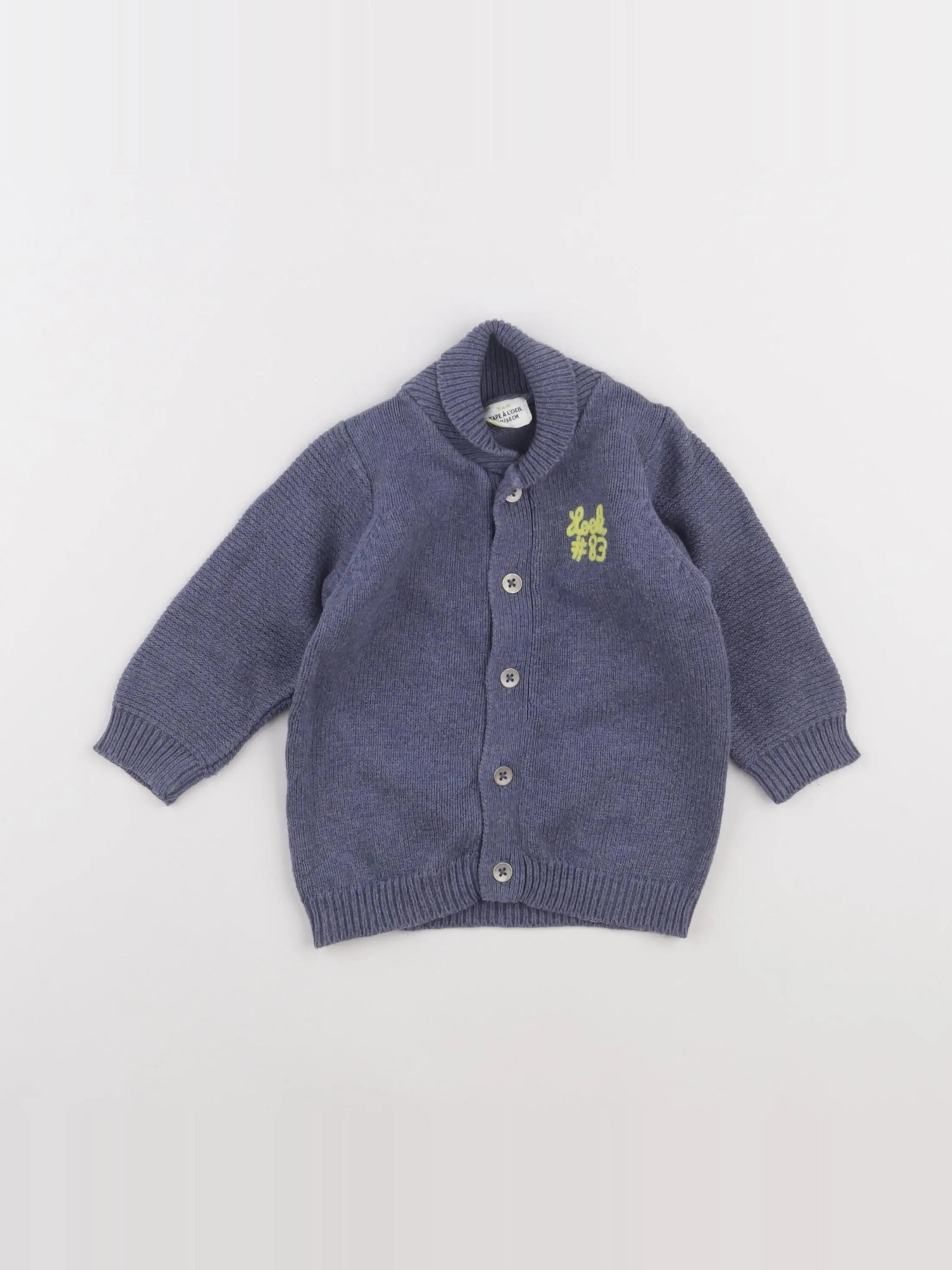 Tape à l'oeil - gilet bleu - 6 mois