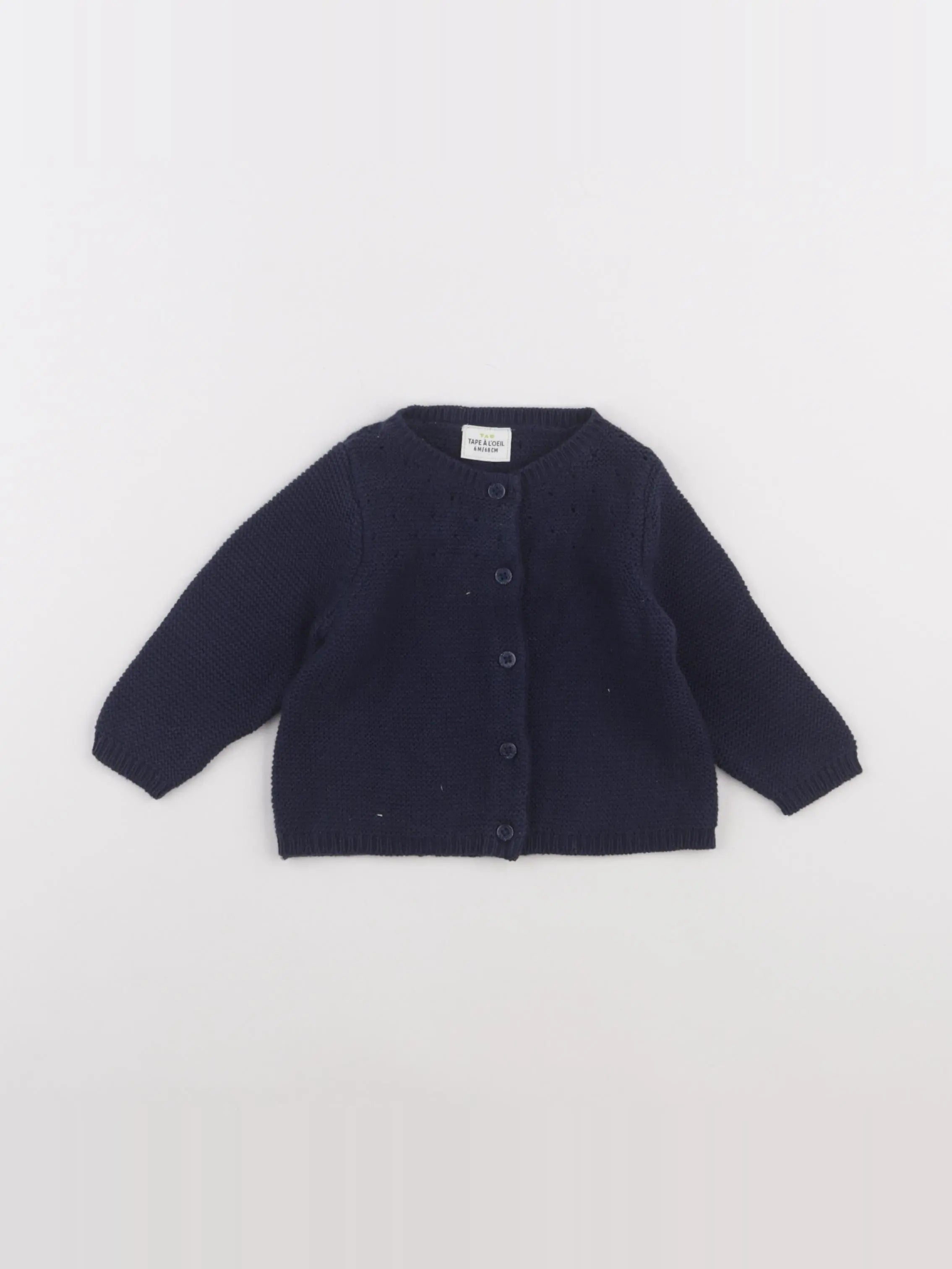 Tape à l'oeil - gilet bleu - 6 mois