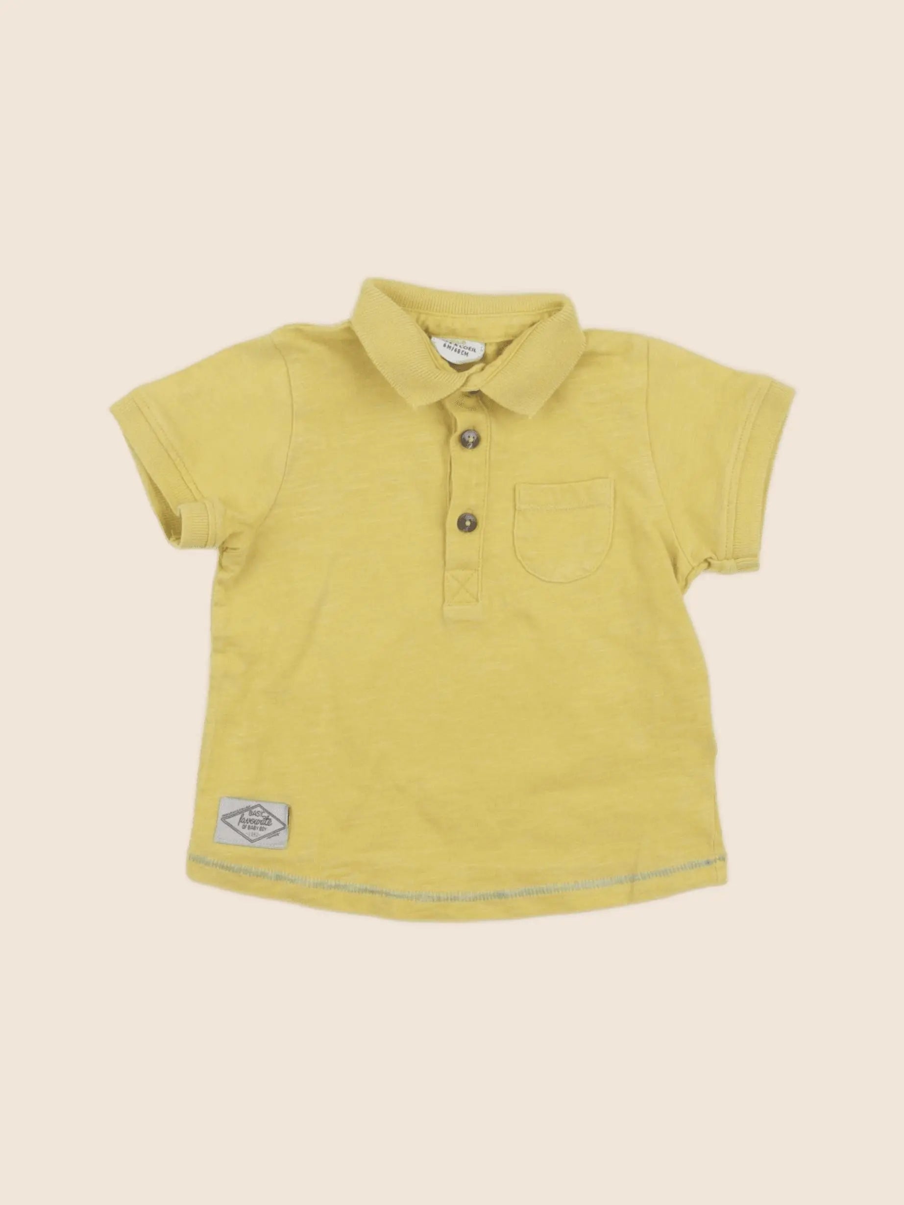 Tape à l'oeil - tee-shirt jaune - 6 mois