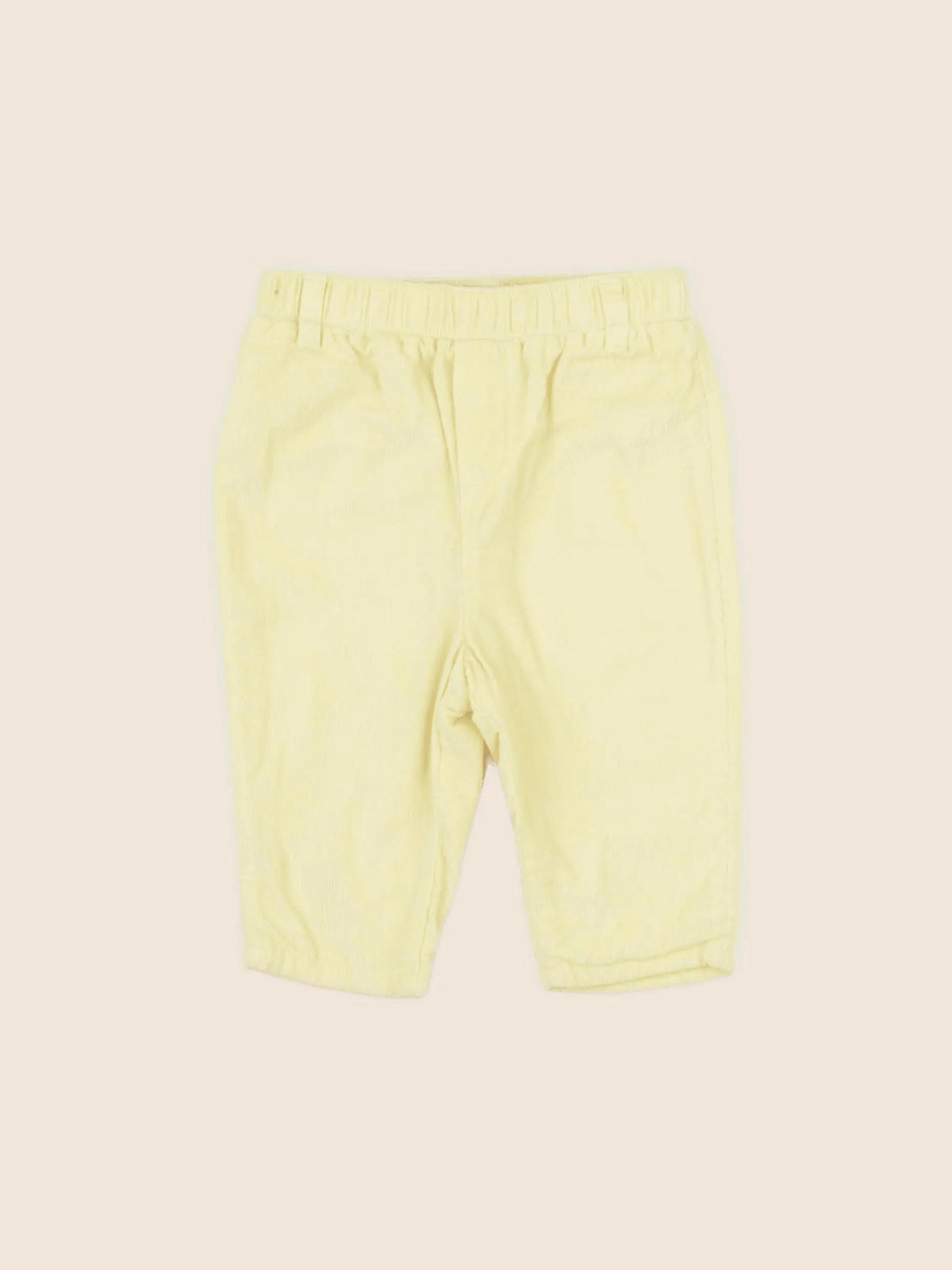 Cyrillus - pantalon doublé jaune - 6 mois