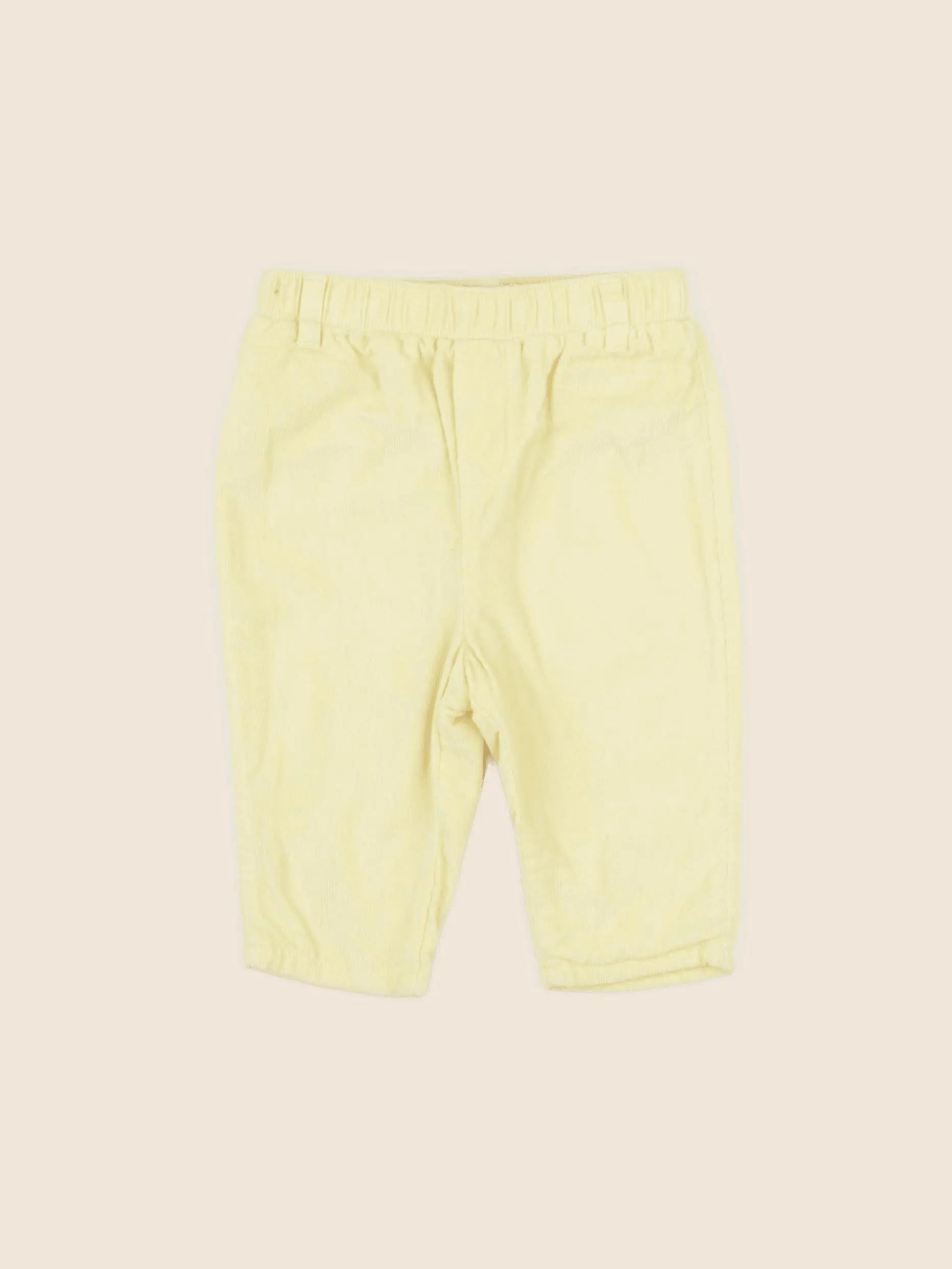Cyrillus - pantalon doublé jaune - 6 mois