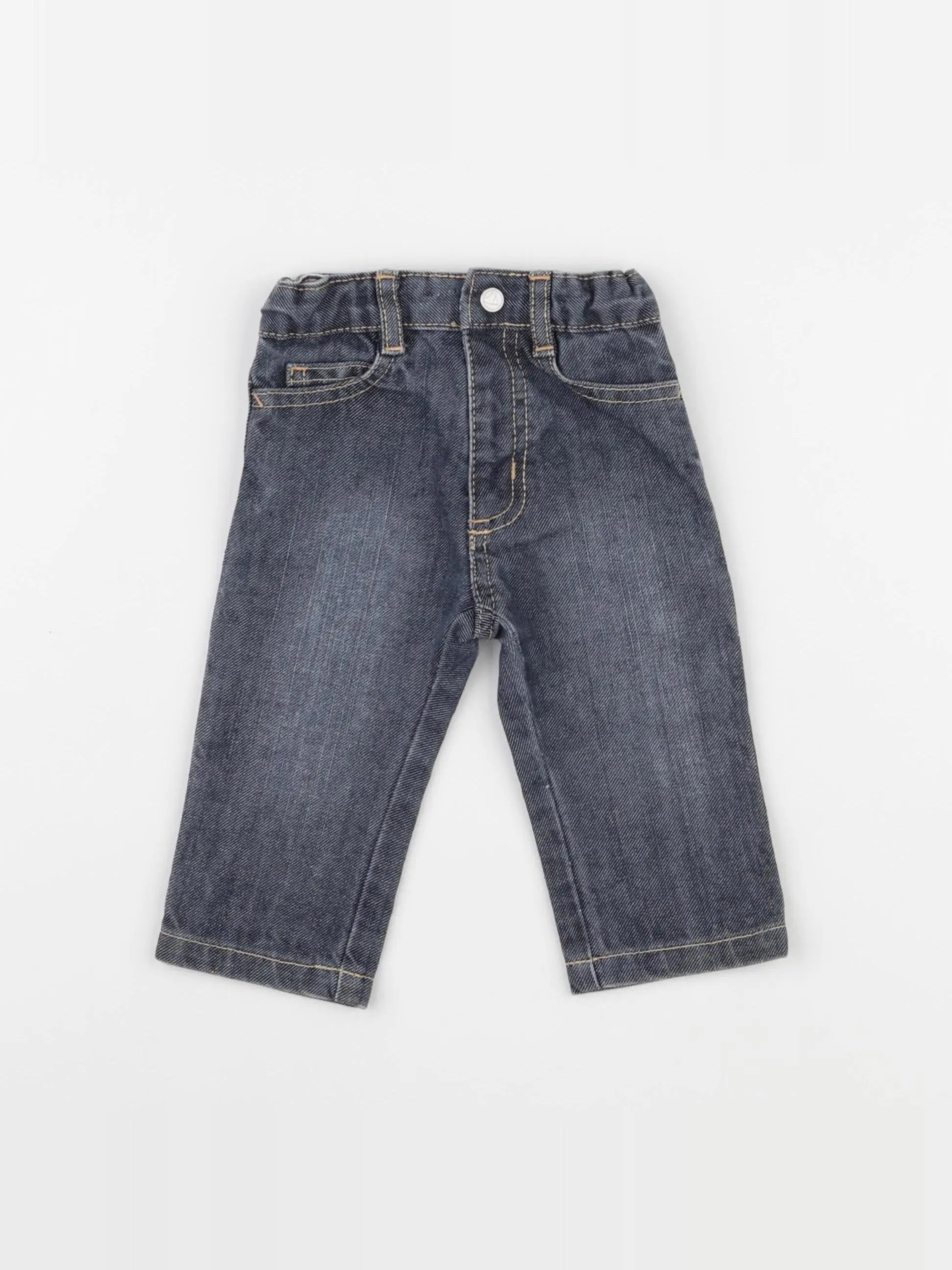 Petit Bateau - jean bleu - 6 mois