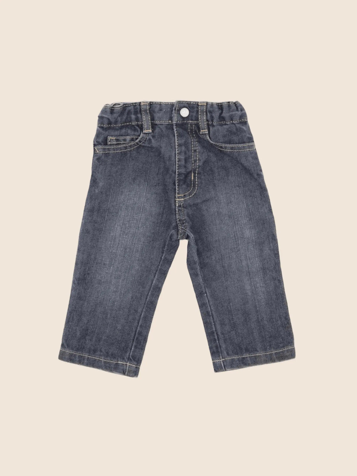 Petit Bateau - jean bleu - 6 mois