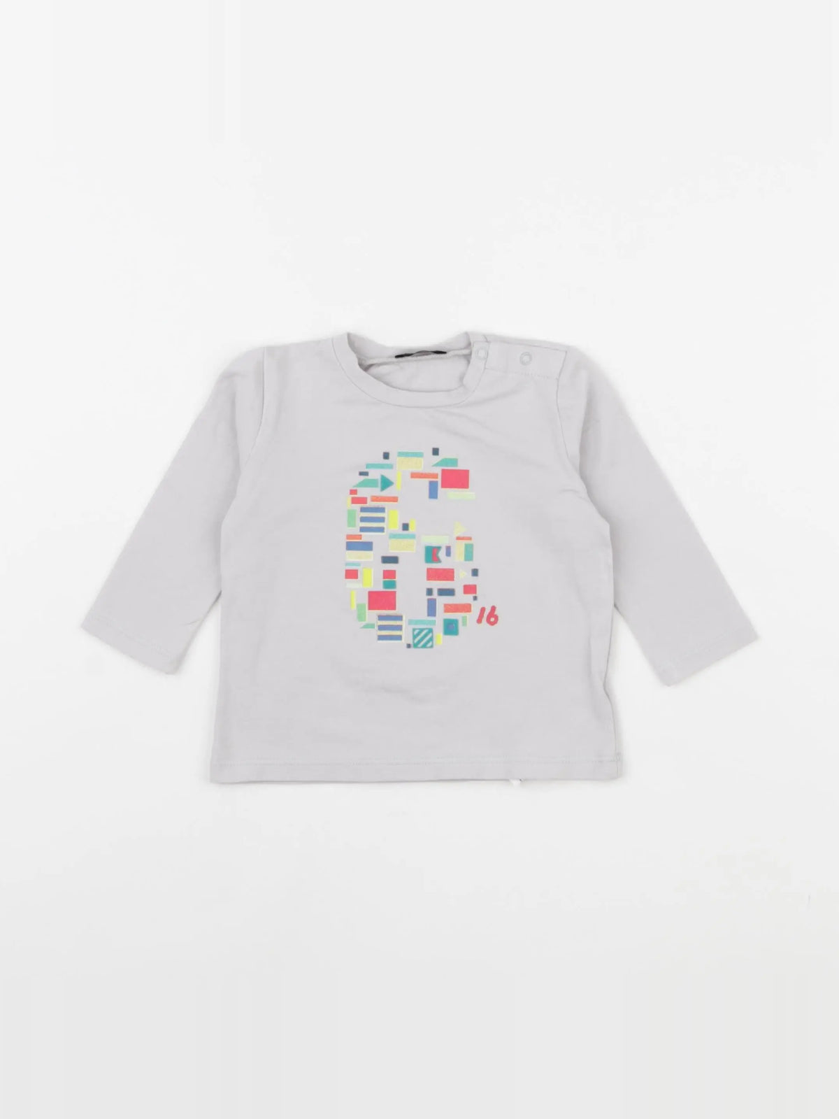 IKKS - tee-shirt gris - 6 mois