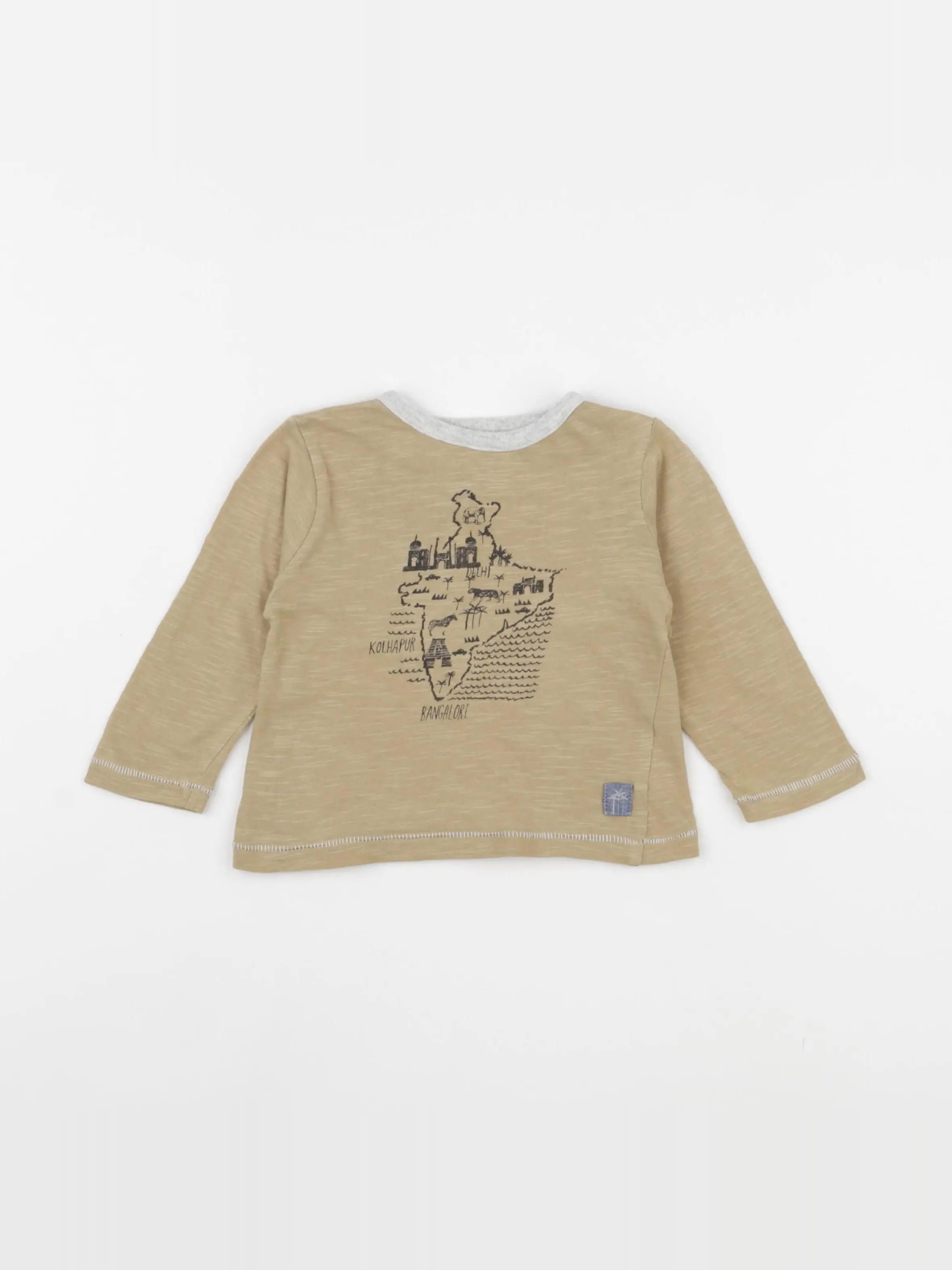 Cadet Rousselle - tee-shirt beige - 6 mois