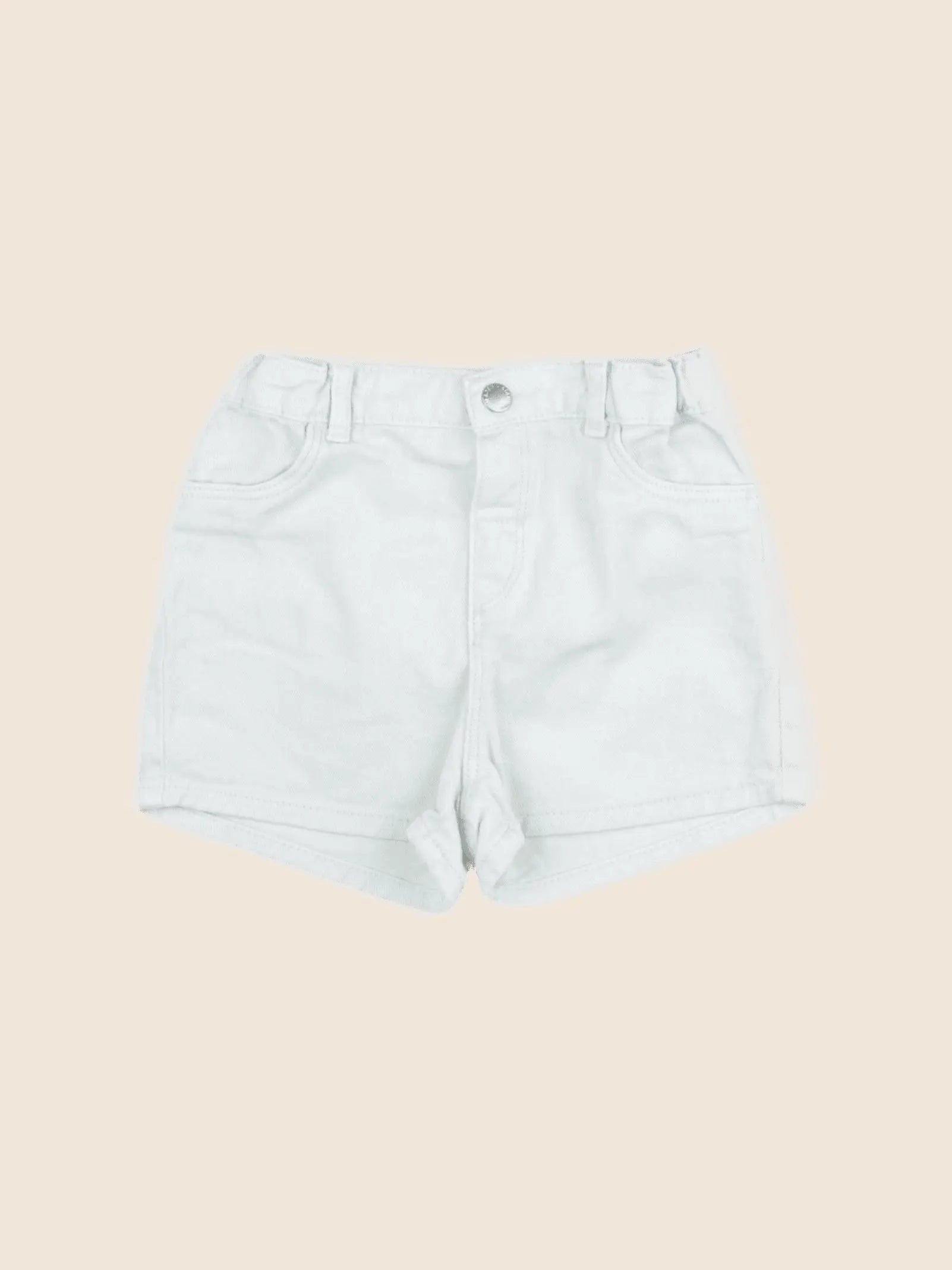 H&M - short vert - 18/24 mois