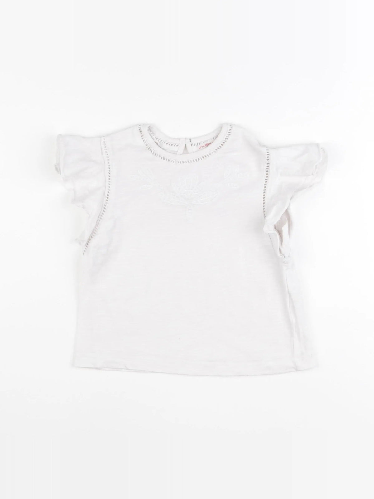 Monoprix - tee-shirt blanc - 4 ans